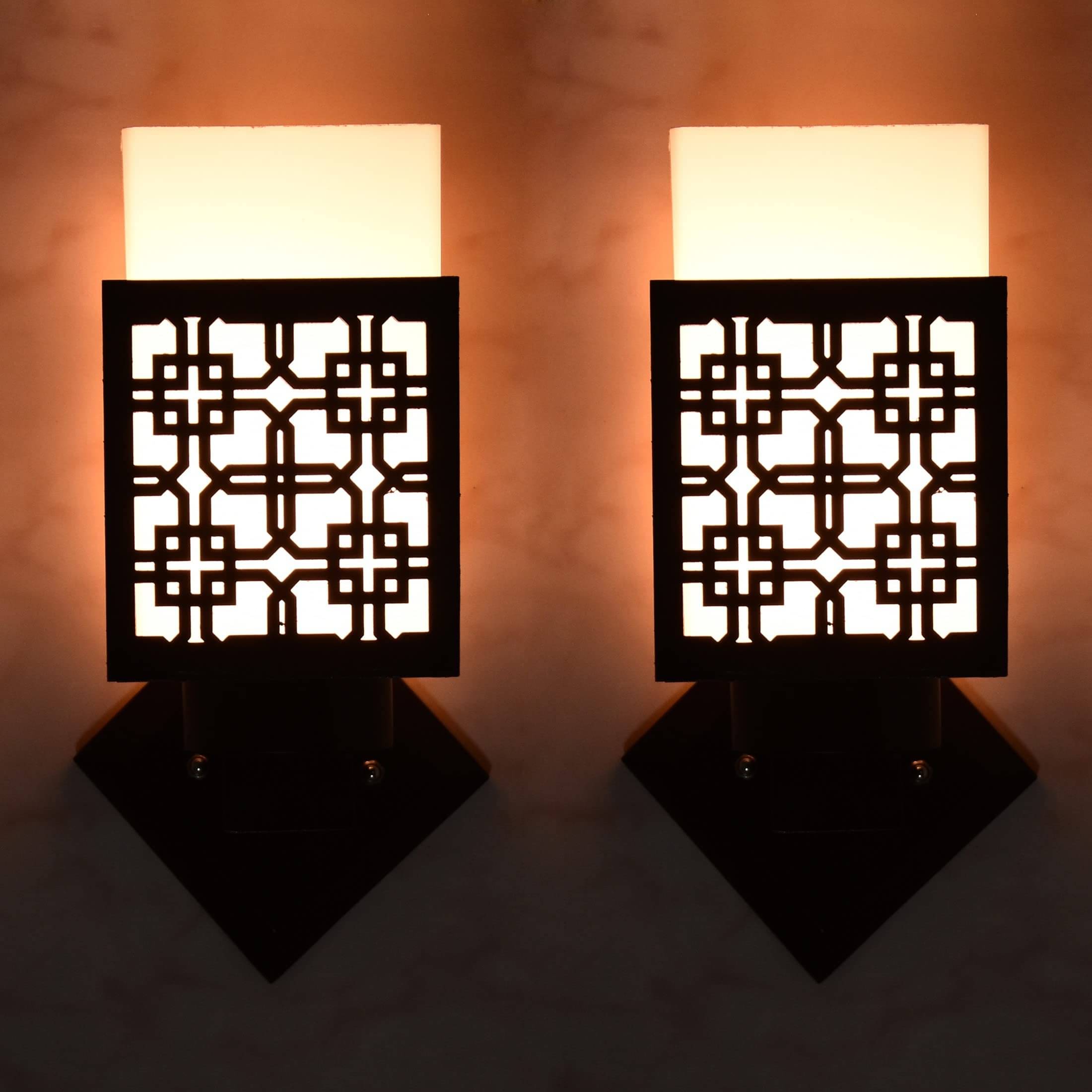     			1st Time Multicolor Up Light Wall Lamp ( Pack of 2 )