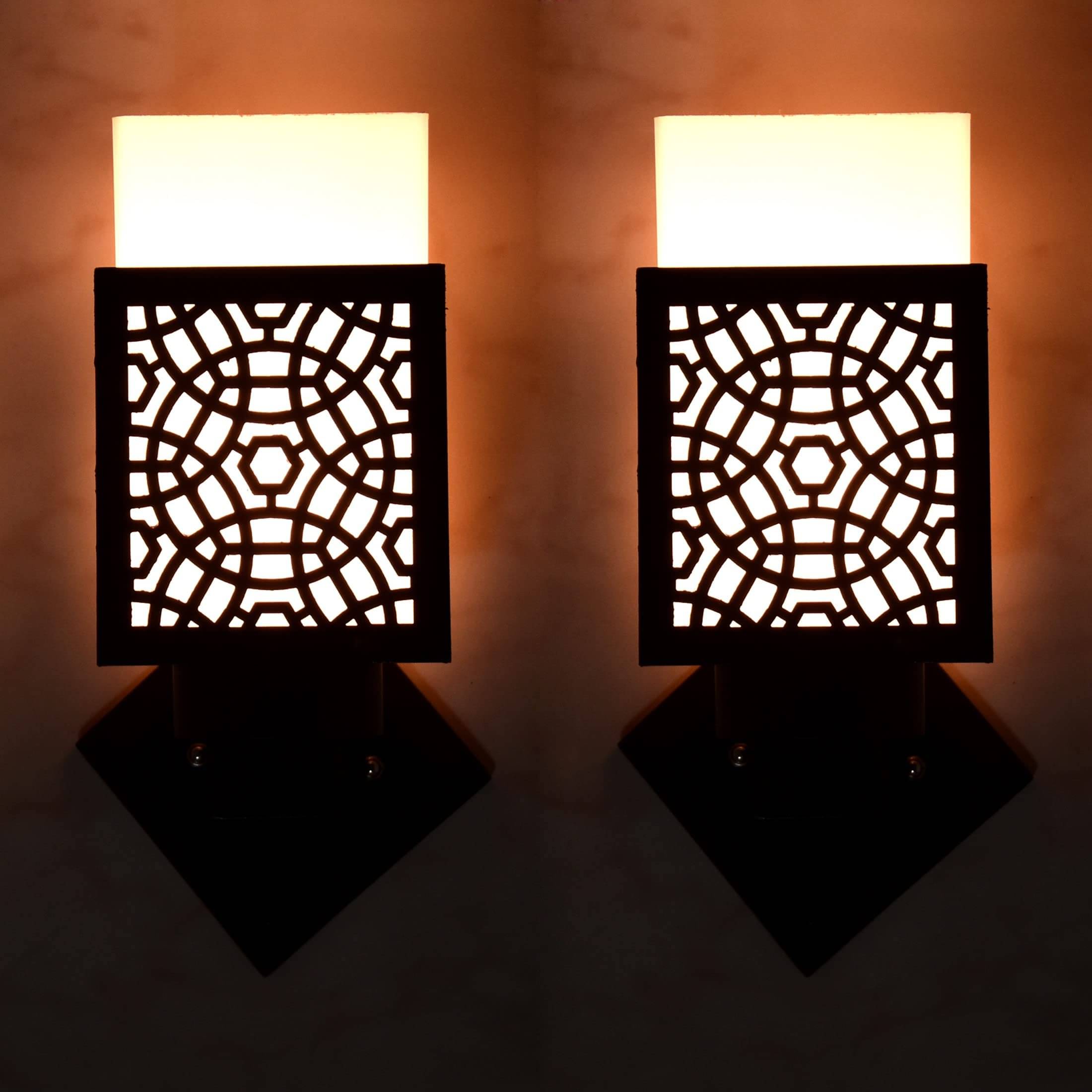     			1st Time Multicolor Up Light Wall Lamp ( Pack of 2 )