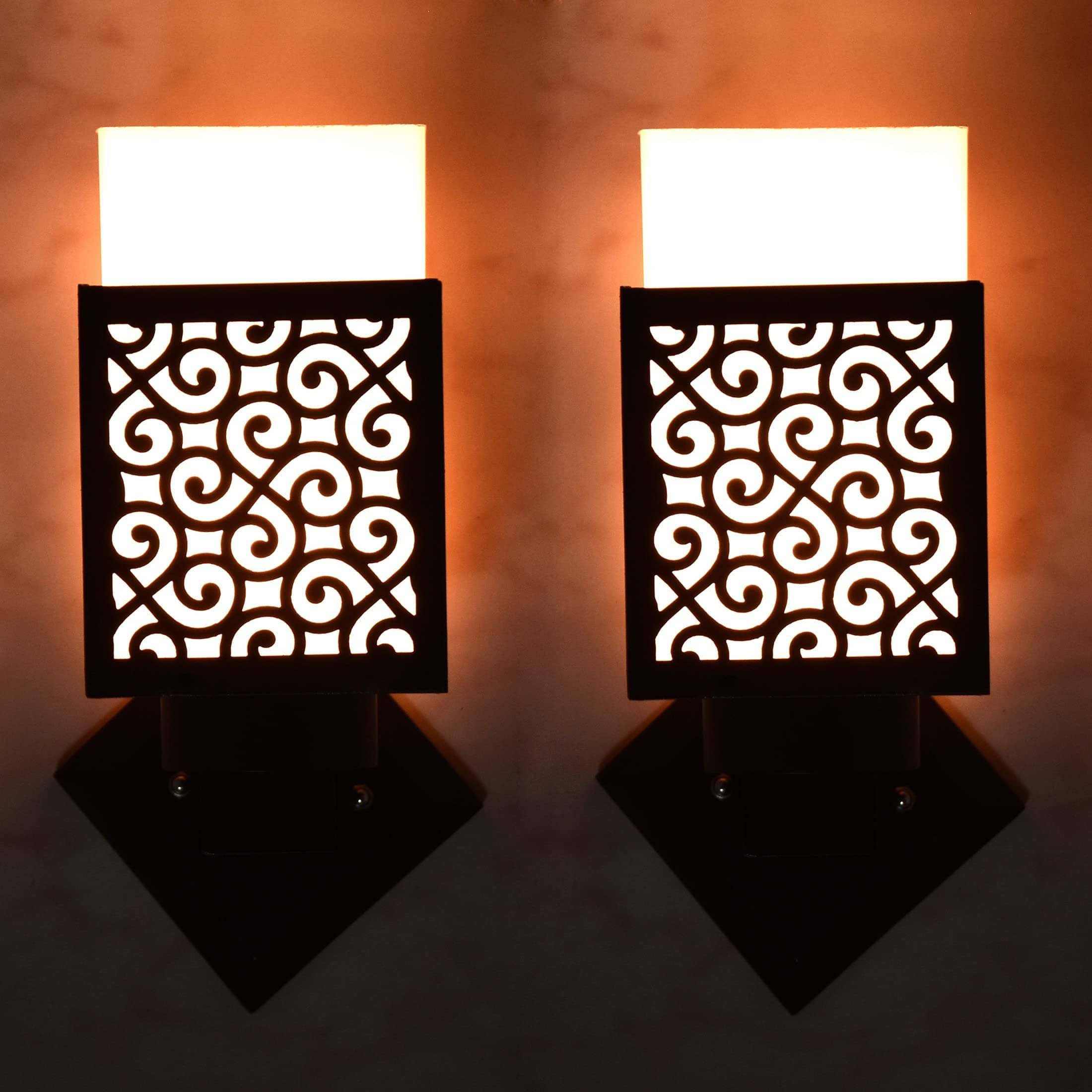     			1st Time Multicolor Up Light Wall Lamp ( Pack of 2 )