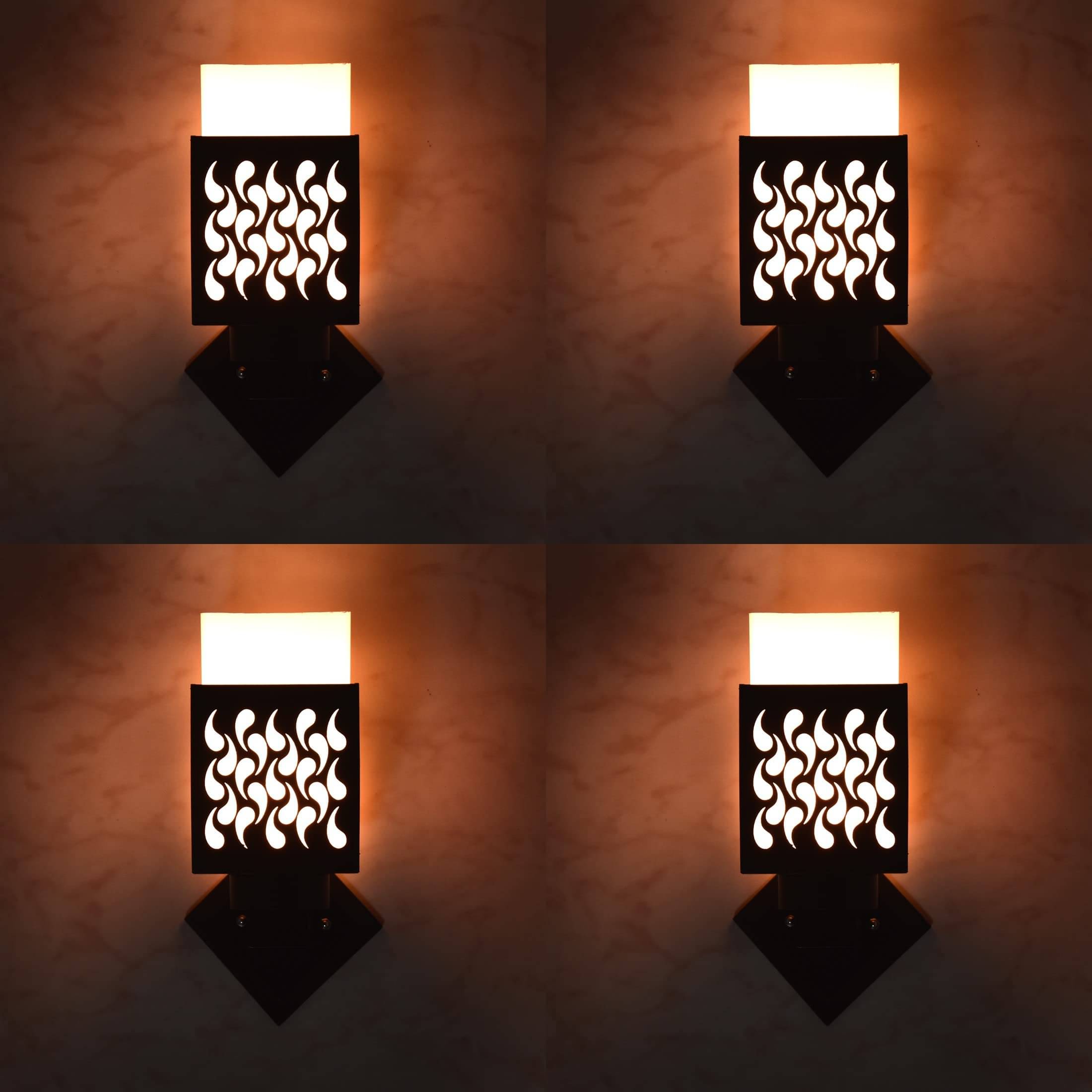     			1st Time Multicolor Up Light Wall Lamp ( Pack of 4 )