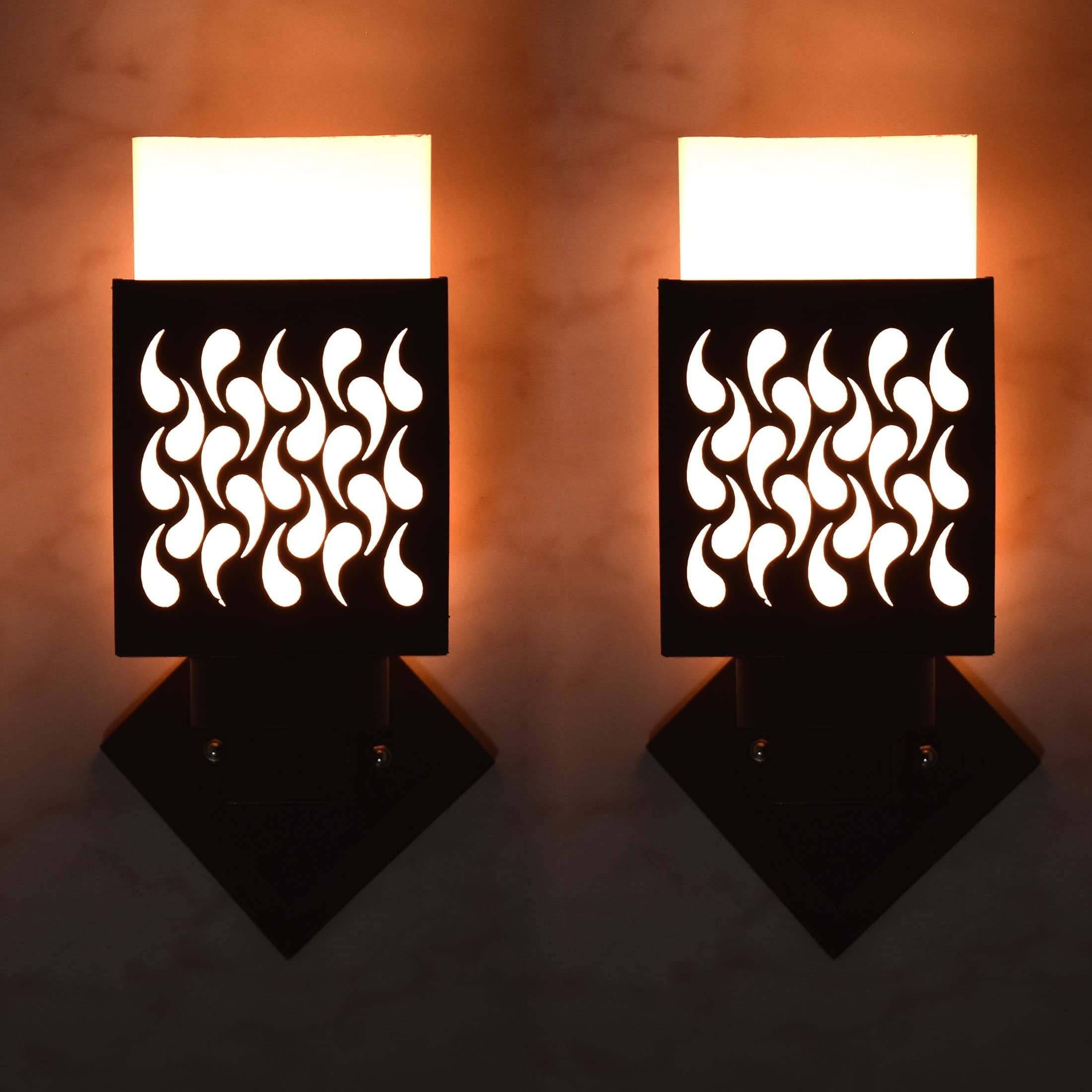     			1st Time Multicolor Up Light Wall Lamp ( Pack of 2 )