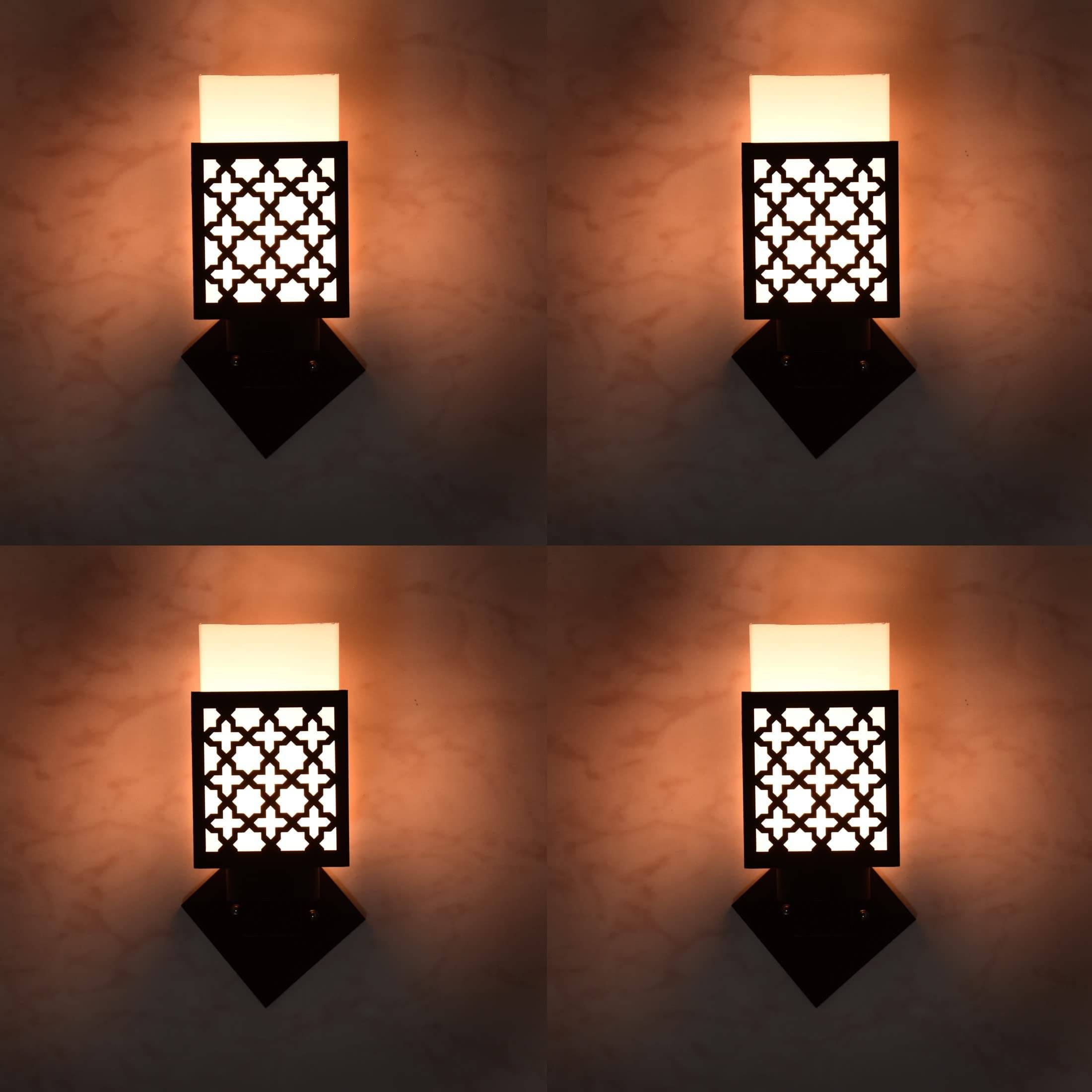     			1st Time Multicolor Up Light Wall Lamp ( Pack of 4 )
