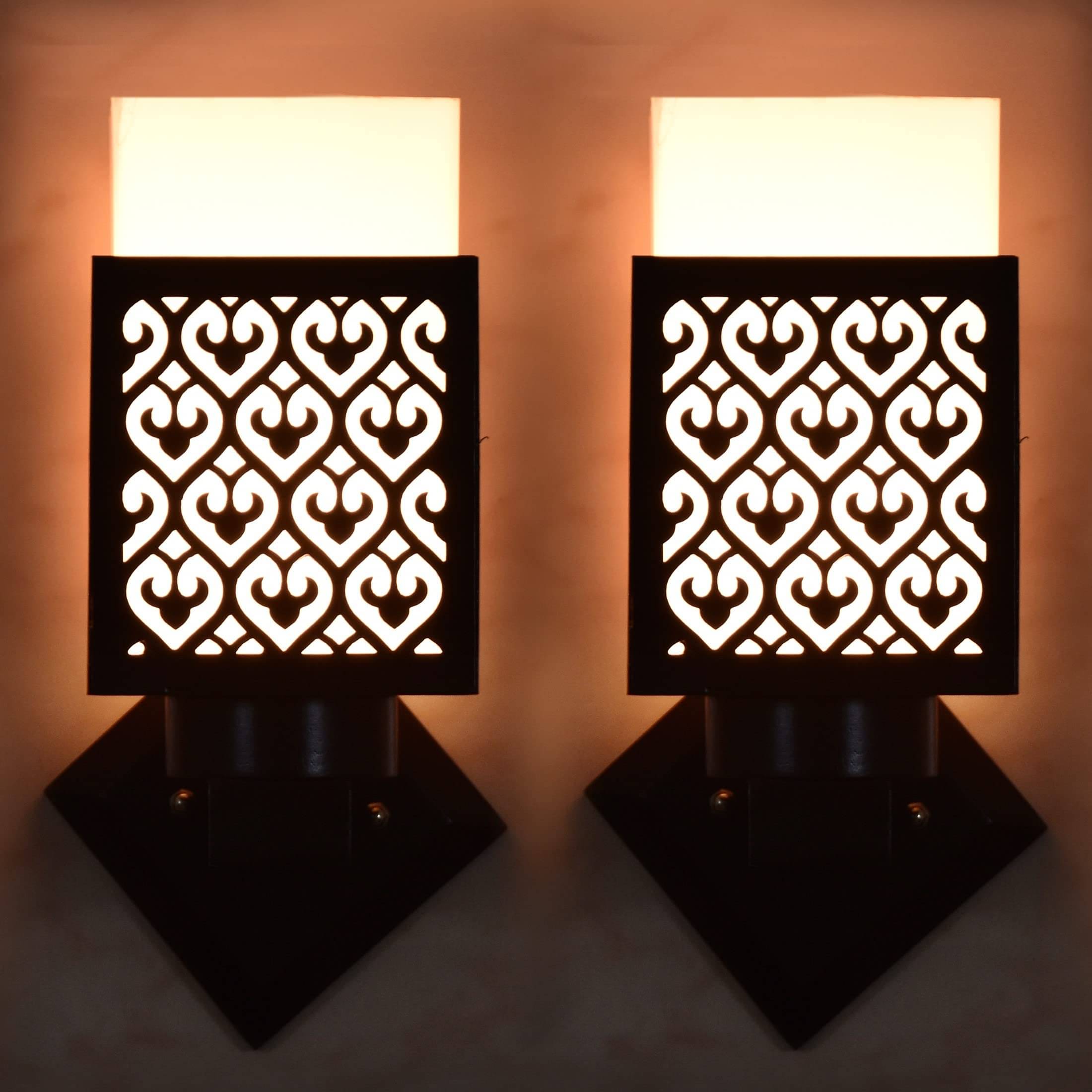     			1st Time Multicolor Up Light Wall Lamp ( Pack of 2 )