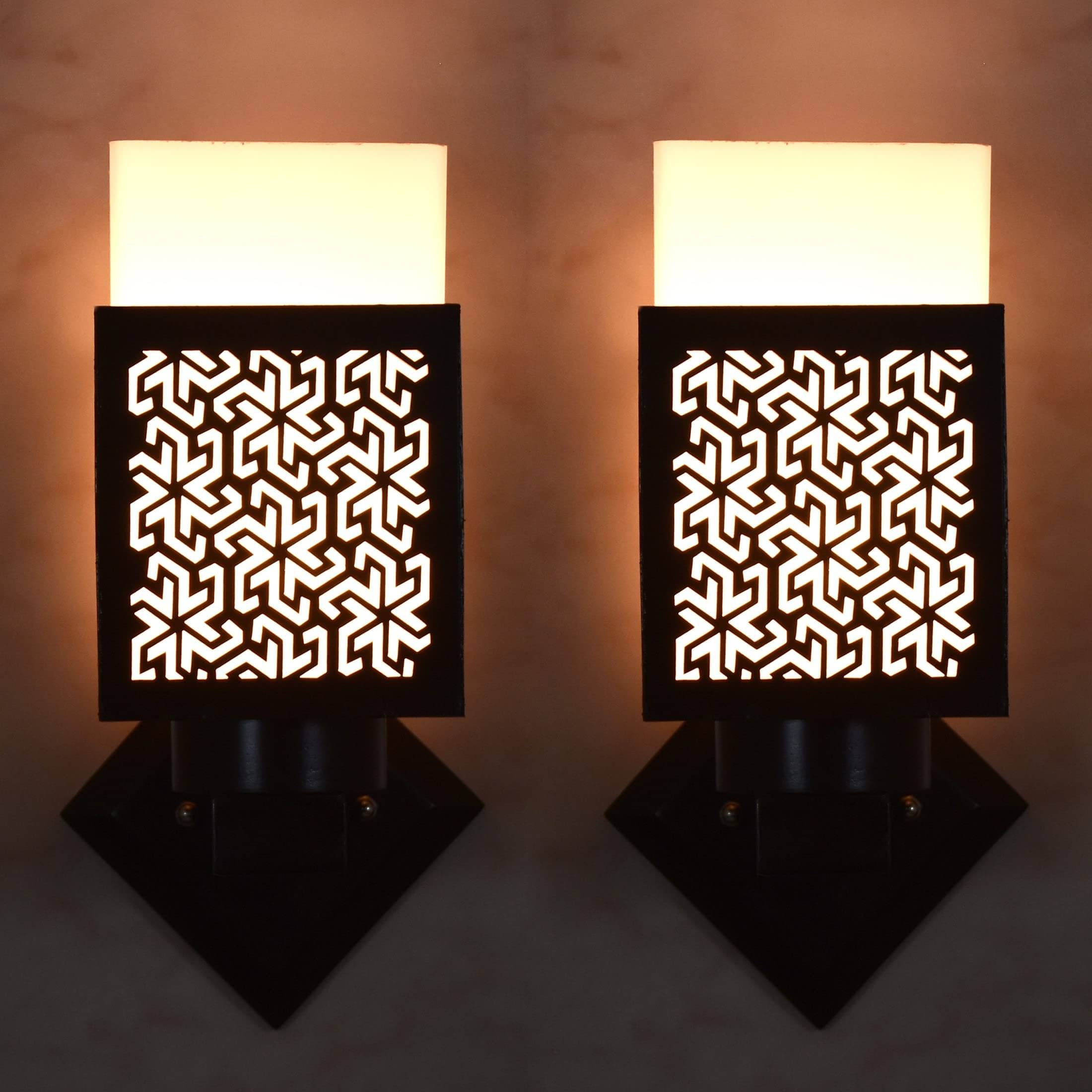     			1st Time Multicolor Up Light Wall Lamp ( Pack of 2 )