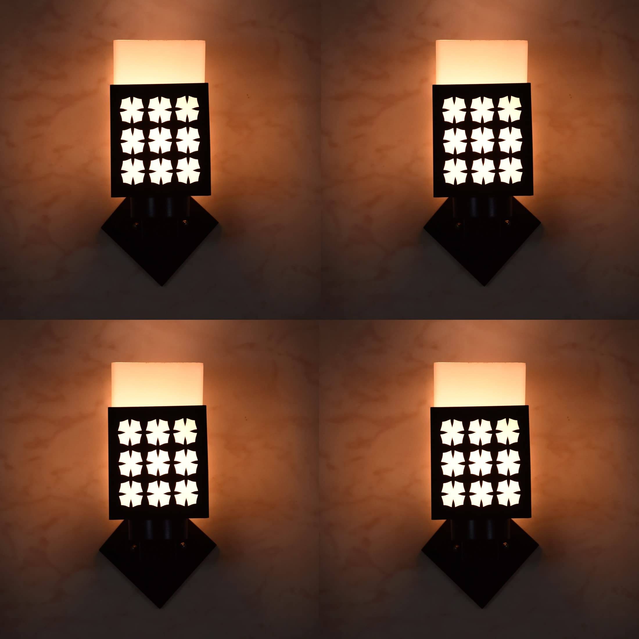     			1st Time Multicolor Up Light Wall Lamp ( Pack of 4 )