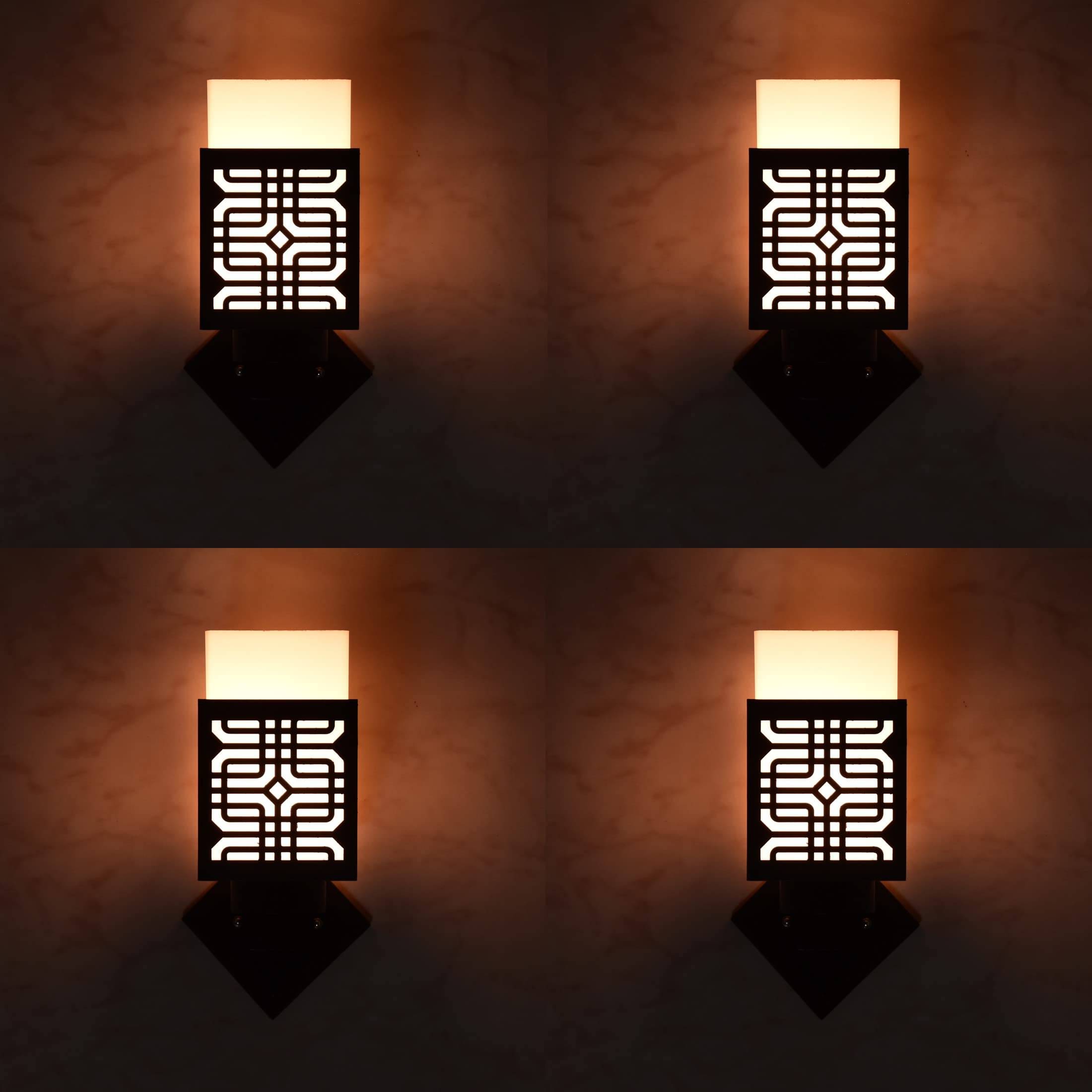     			1st Time Multicolor Up Light Wall Lamp ( Pack of 4 )