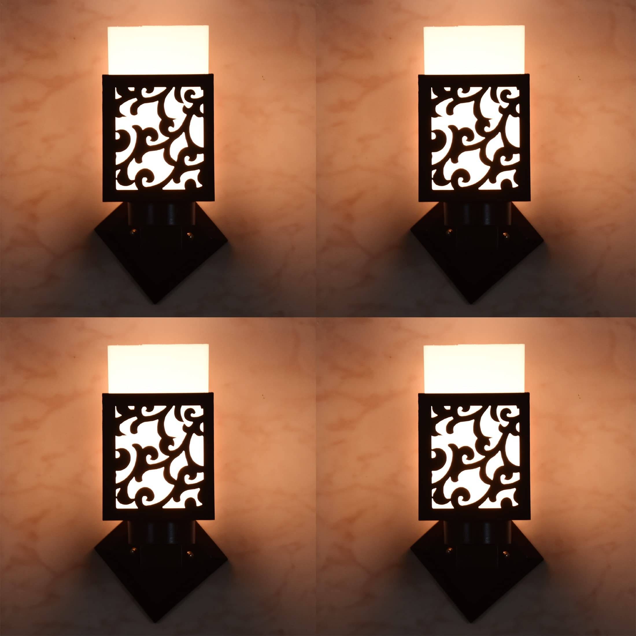     			1st Time Multicolor Up Light Wall Lamp ( Pack of 4 )