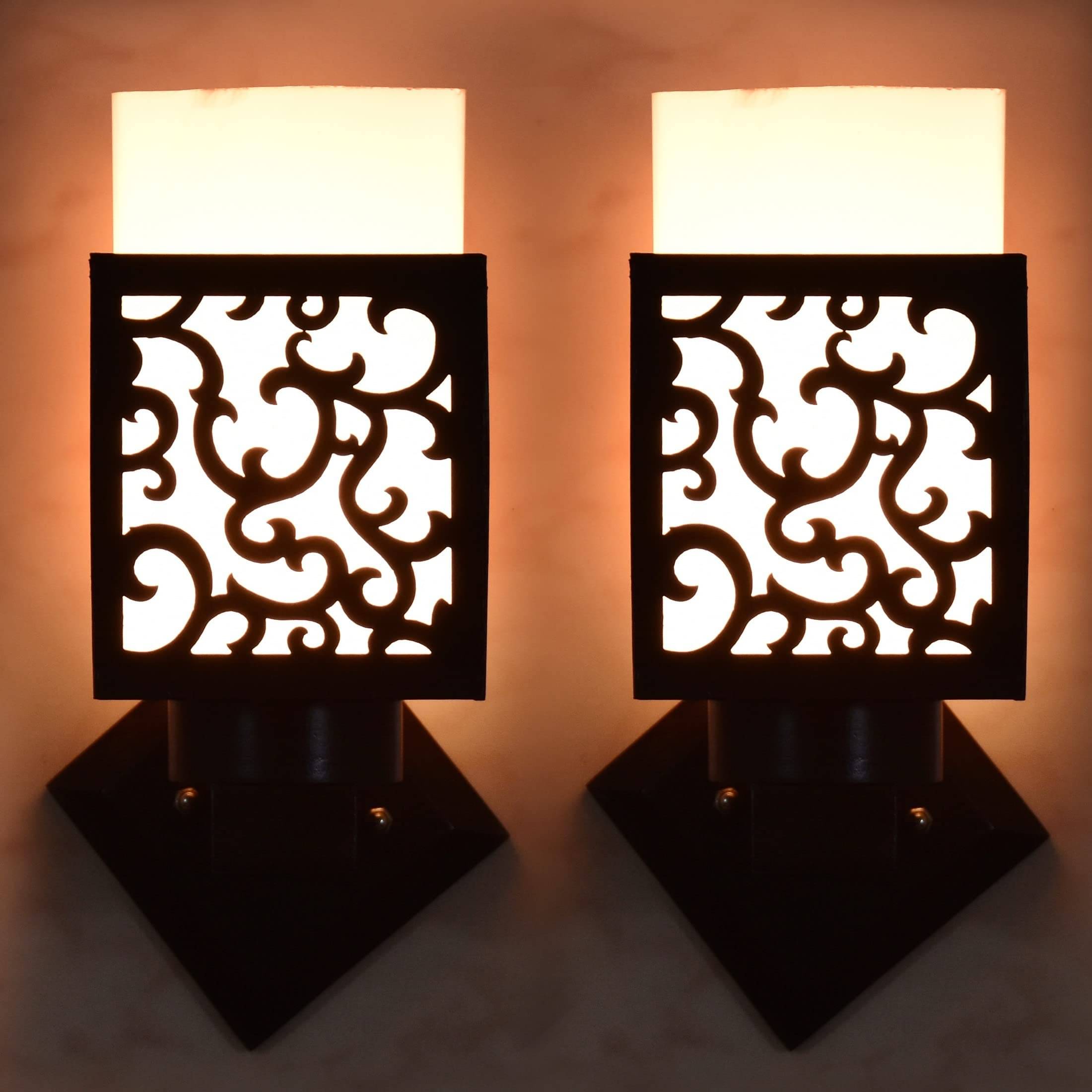     			1st Time Multicolor Up Light Wall Lamp ( Pack of 2 )