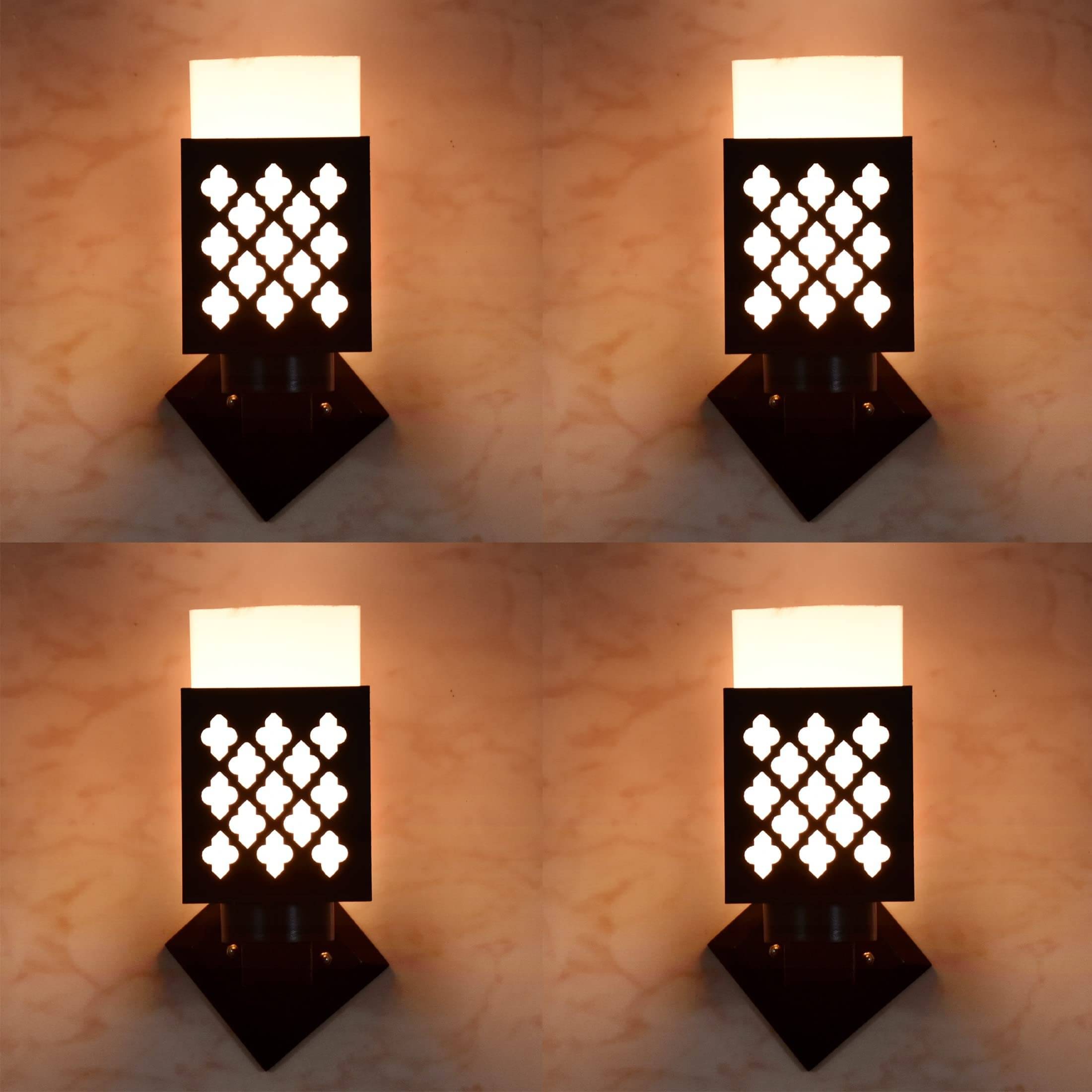     			1st Time Multicolor Up Light Wall Lamp ( Pack of 4 )