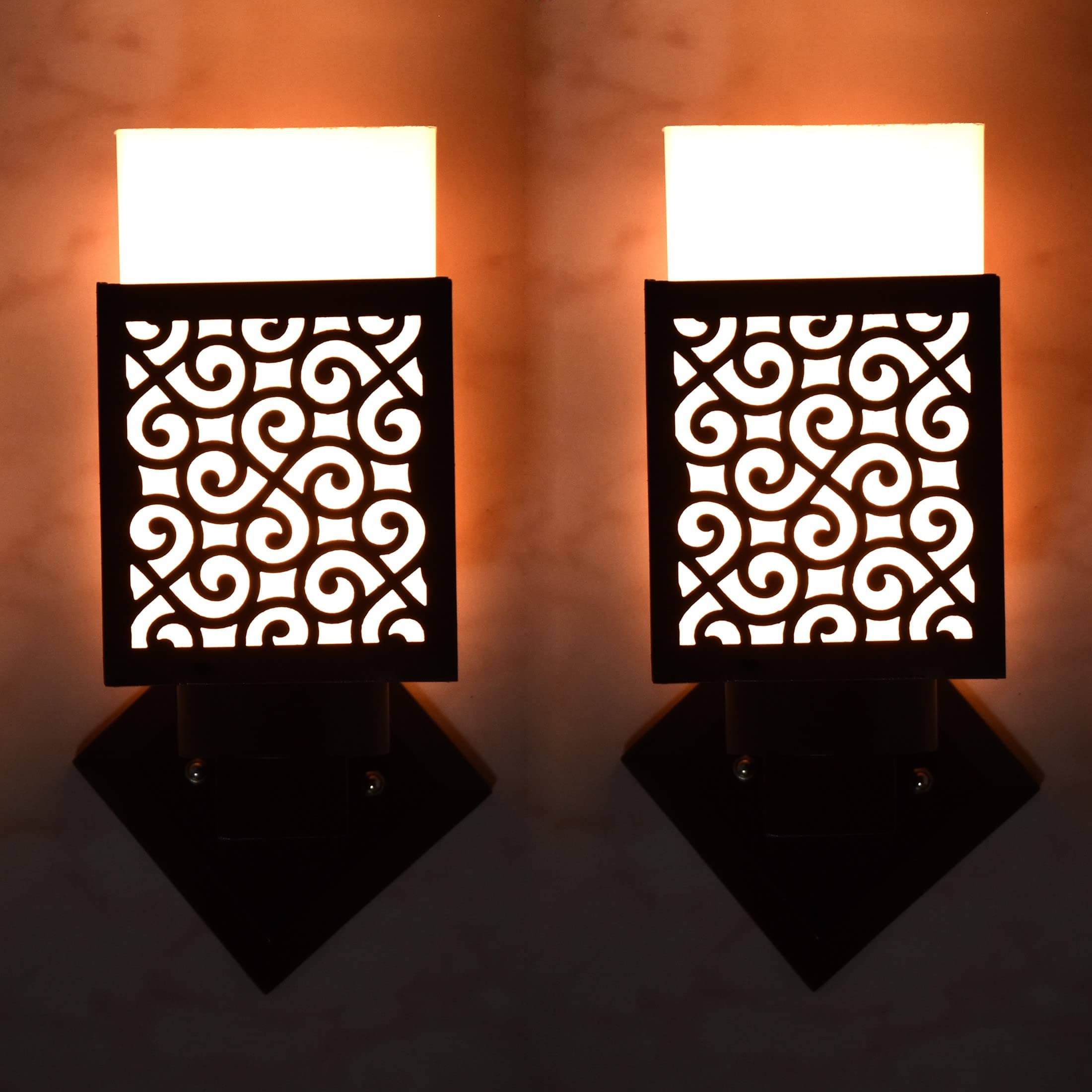     			1st Time Multicolor Up Light Wall Lamp ( Pack of 2 )