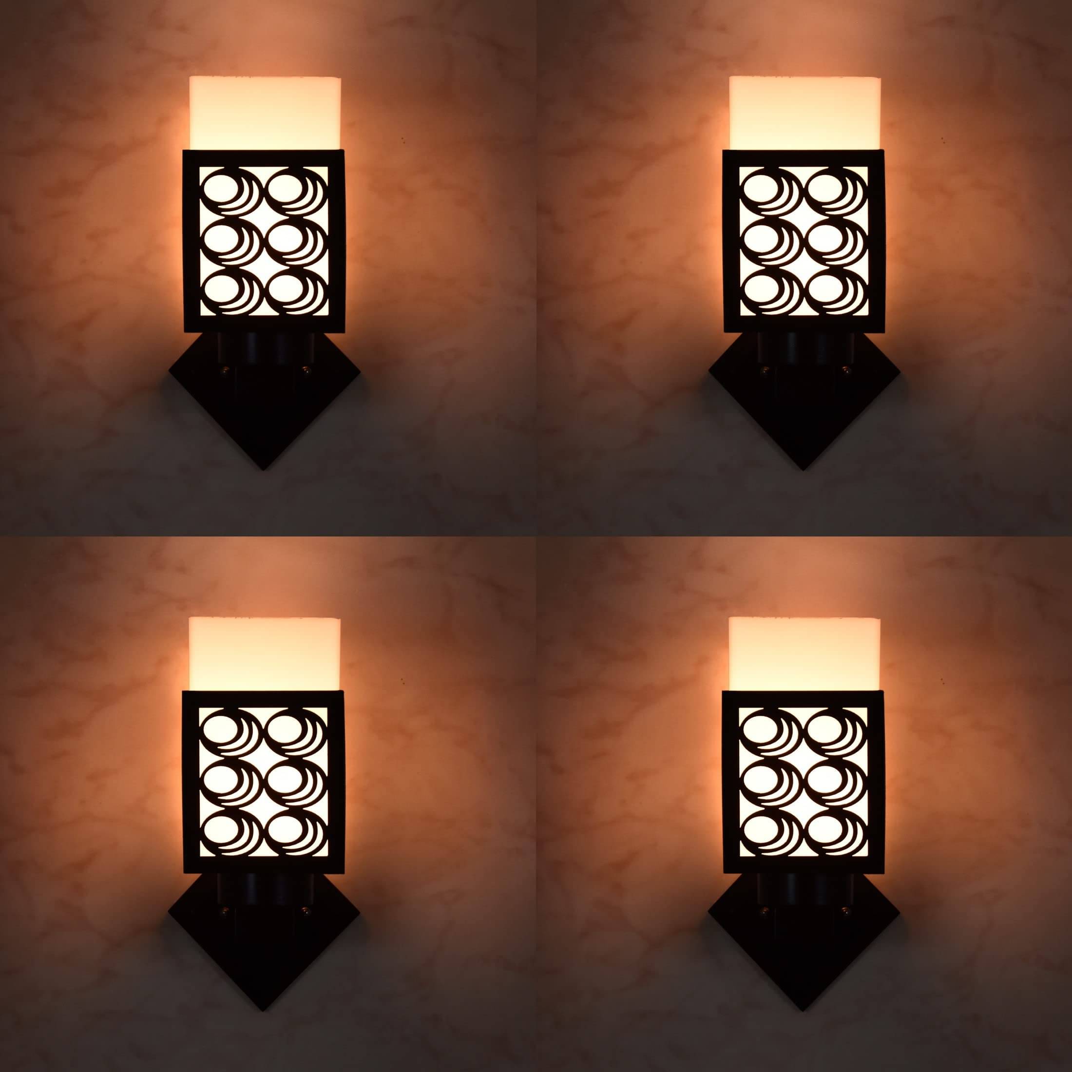     			1st Time Multicolor Up Light Wall Lamp ( Pack of 4 )