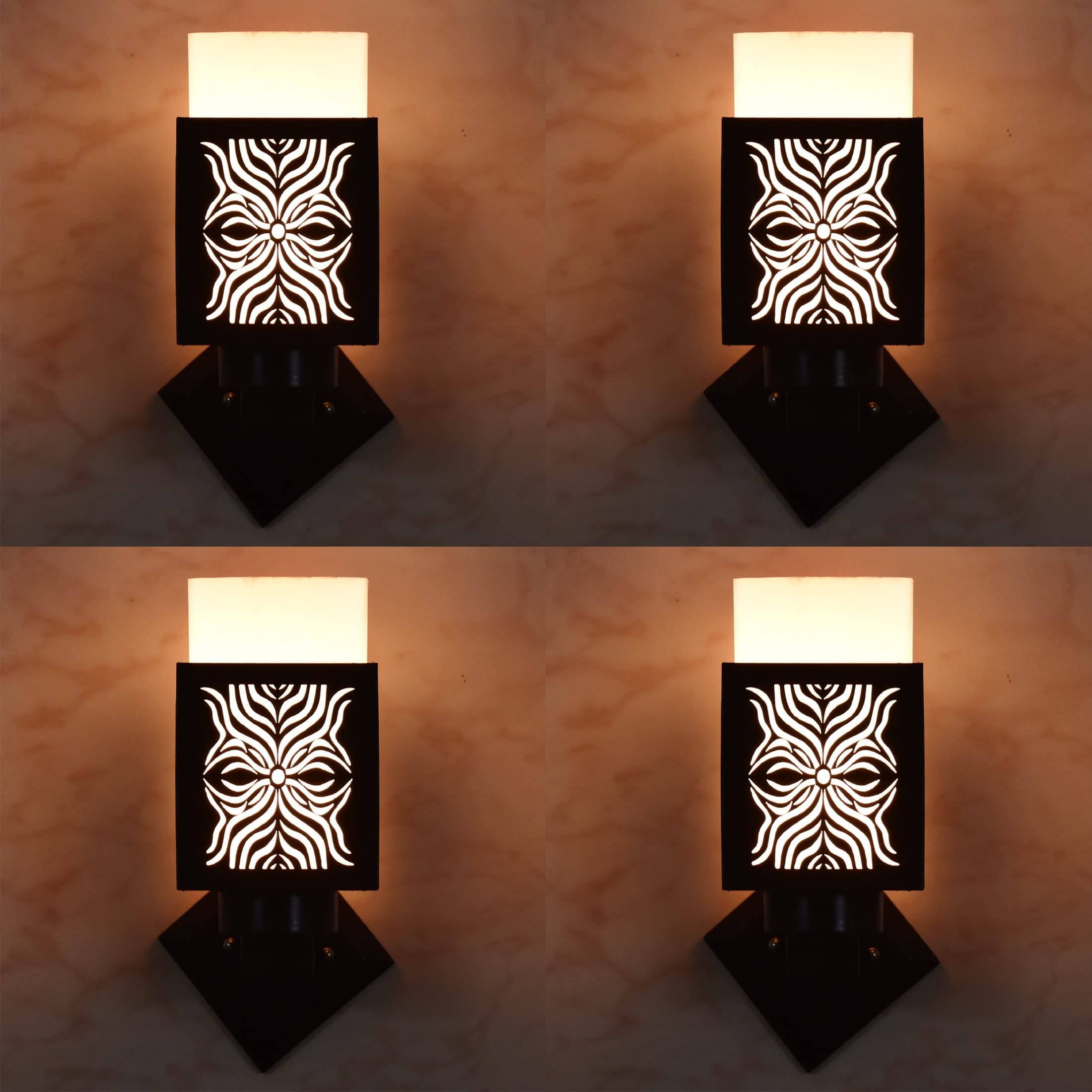     			1st Time Multicolor Up Light Wall Lamp ( Pack of 4 )
