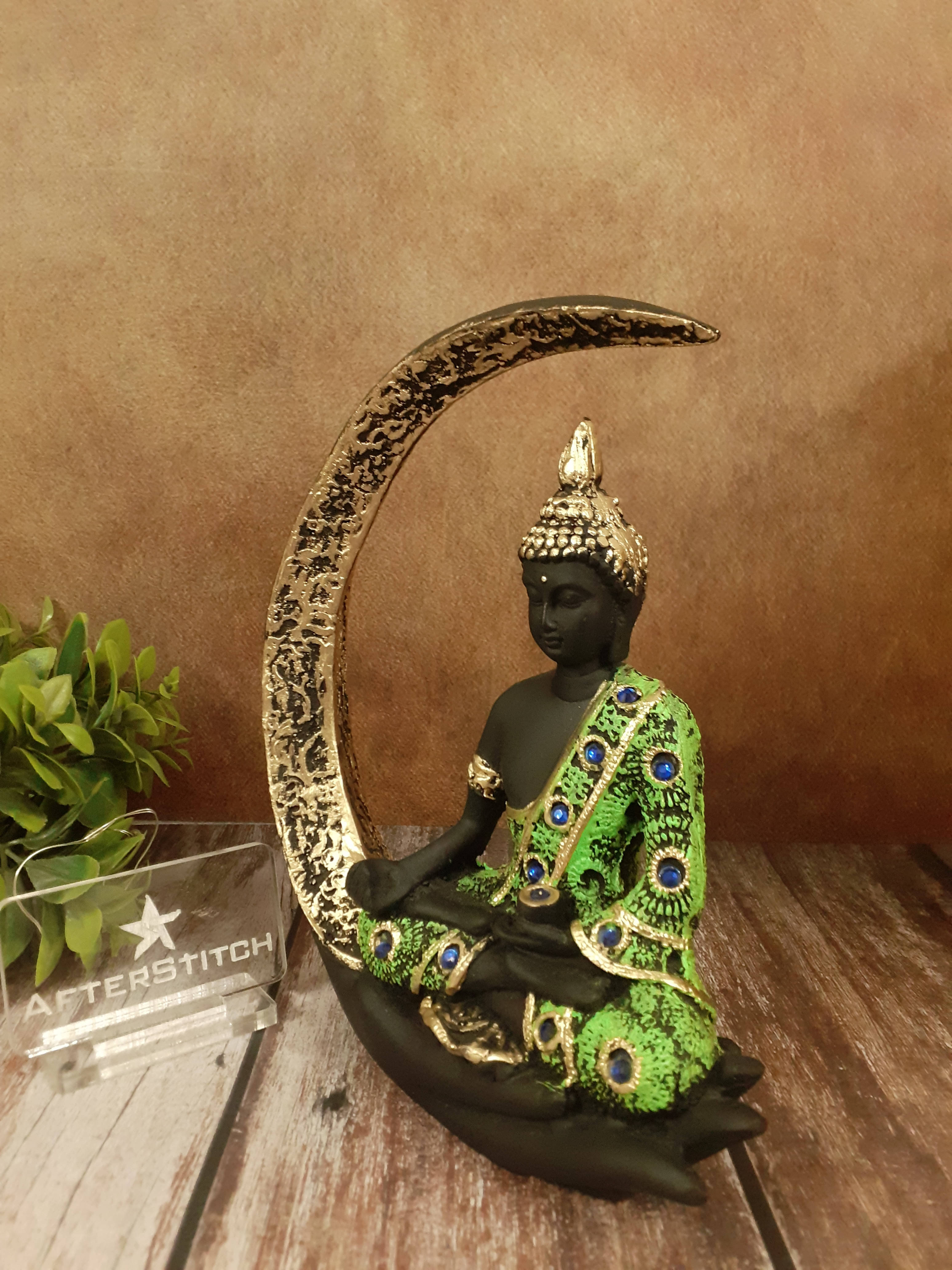     			AFTERSTITCH Resting Buddha Showpiece 20 cm - Pack of 1