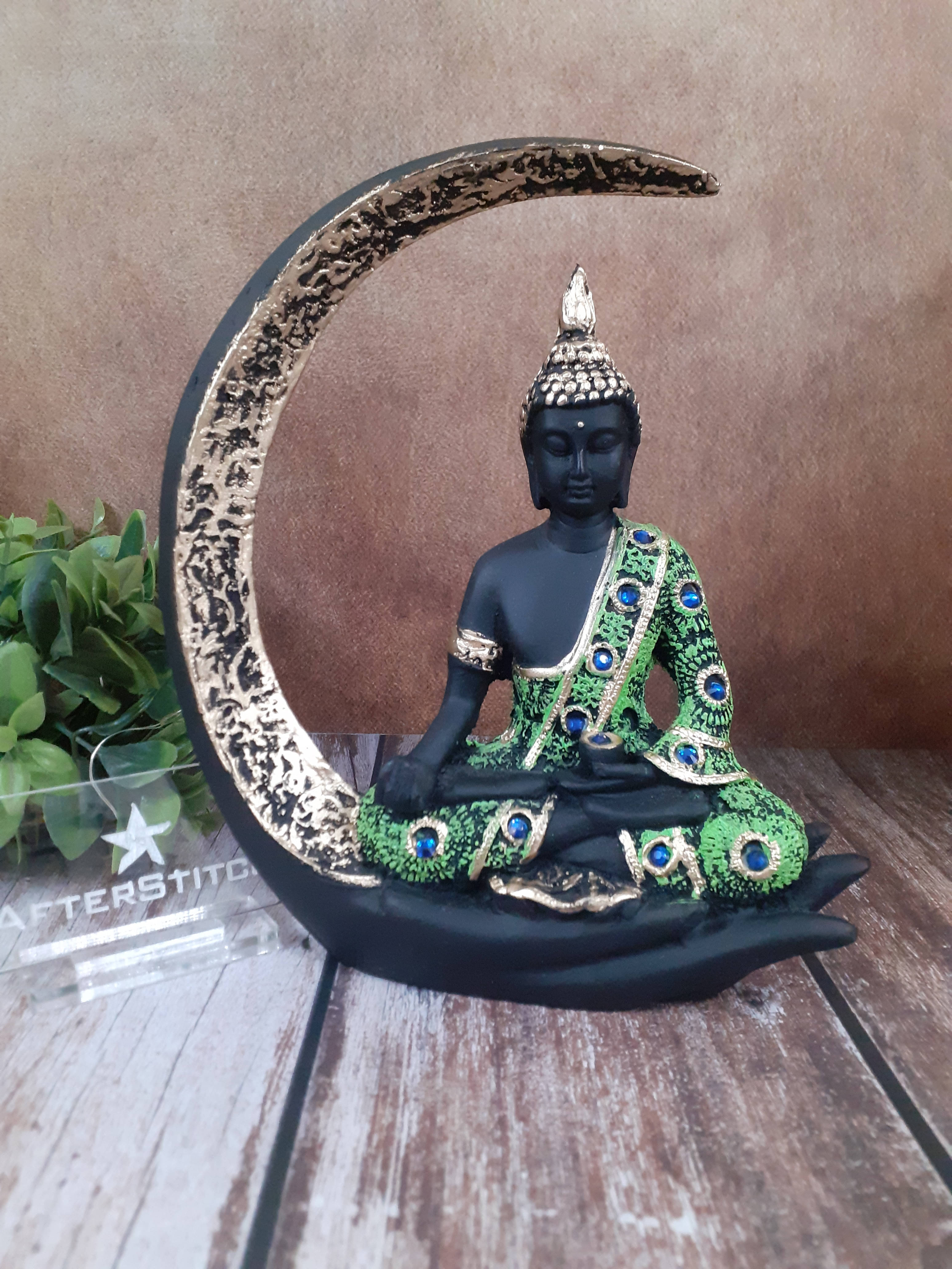     			AFTERSTITCH Resting Buddha Showpiece 20 cm - Pack of 1