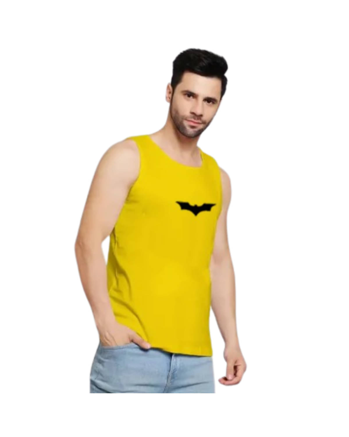     			ATIGIANO APPAREL Pack of 1 Polyester Gym Vest For Men ( Yellow )