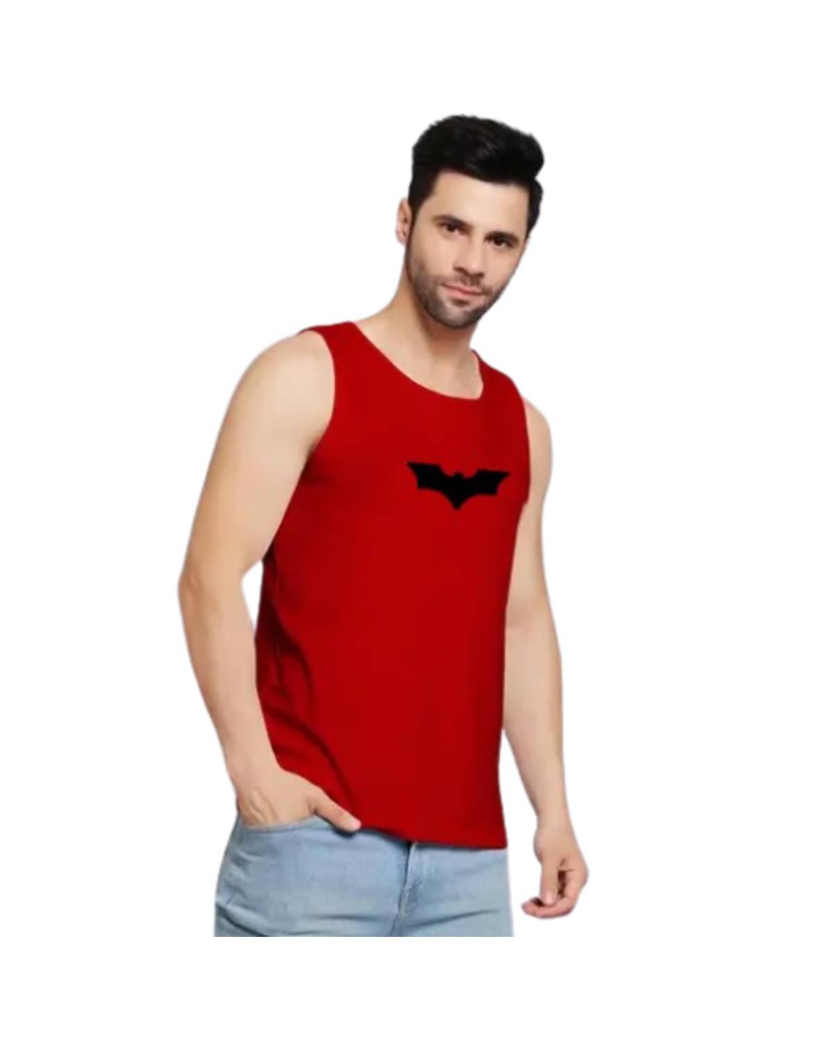 ATIGIANO APPAREL Pack of 1 Polyester Gym Vest For Men ( Red )     			ATIGIANO APPAREL Pack of 1 Polyester Gym Vest For Men ( Red )