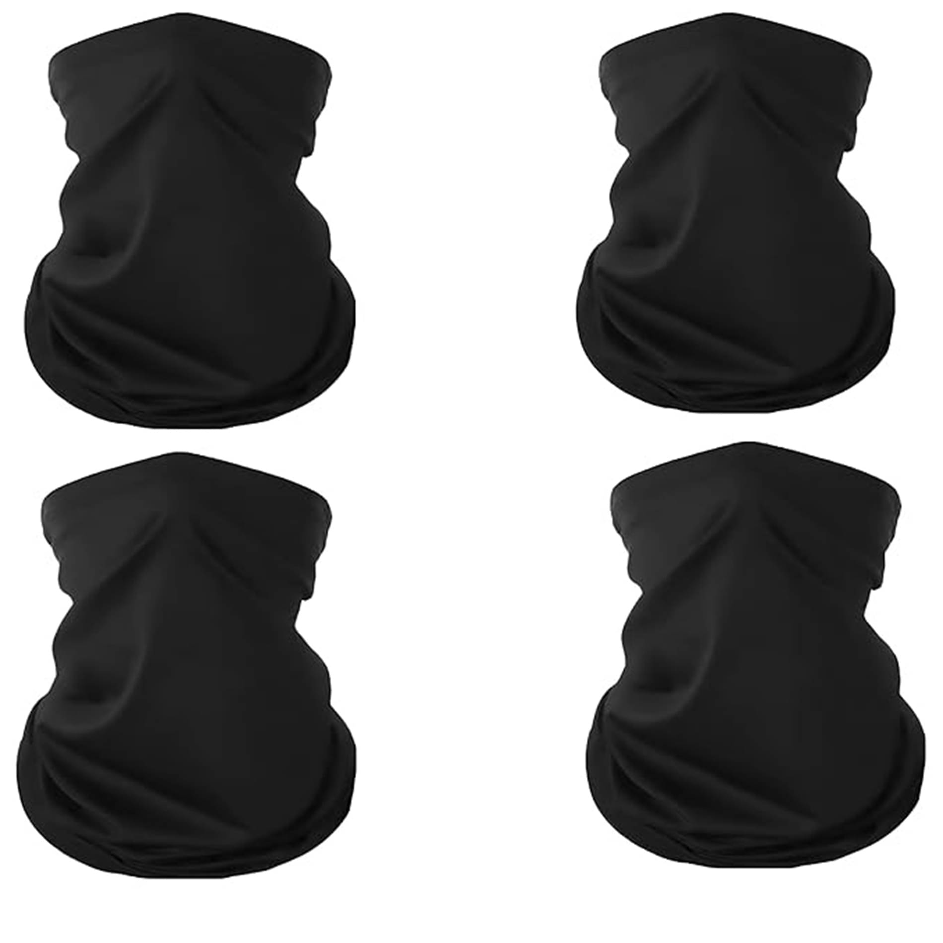 ATIPRIYA Pack of 4 Nylon Men's Headwrap ( Black ) ATIPRIYA Pack of 4 Nylon Men's Headwrap ( Black )