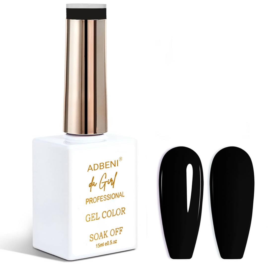     			Adbeni Black Glossy Nail Polish 15 ( Pack of 1 )