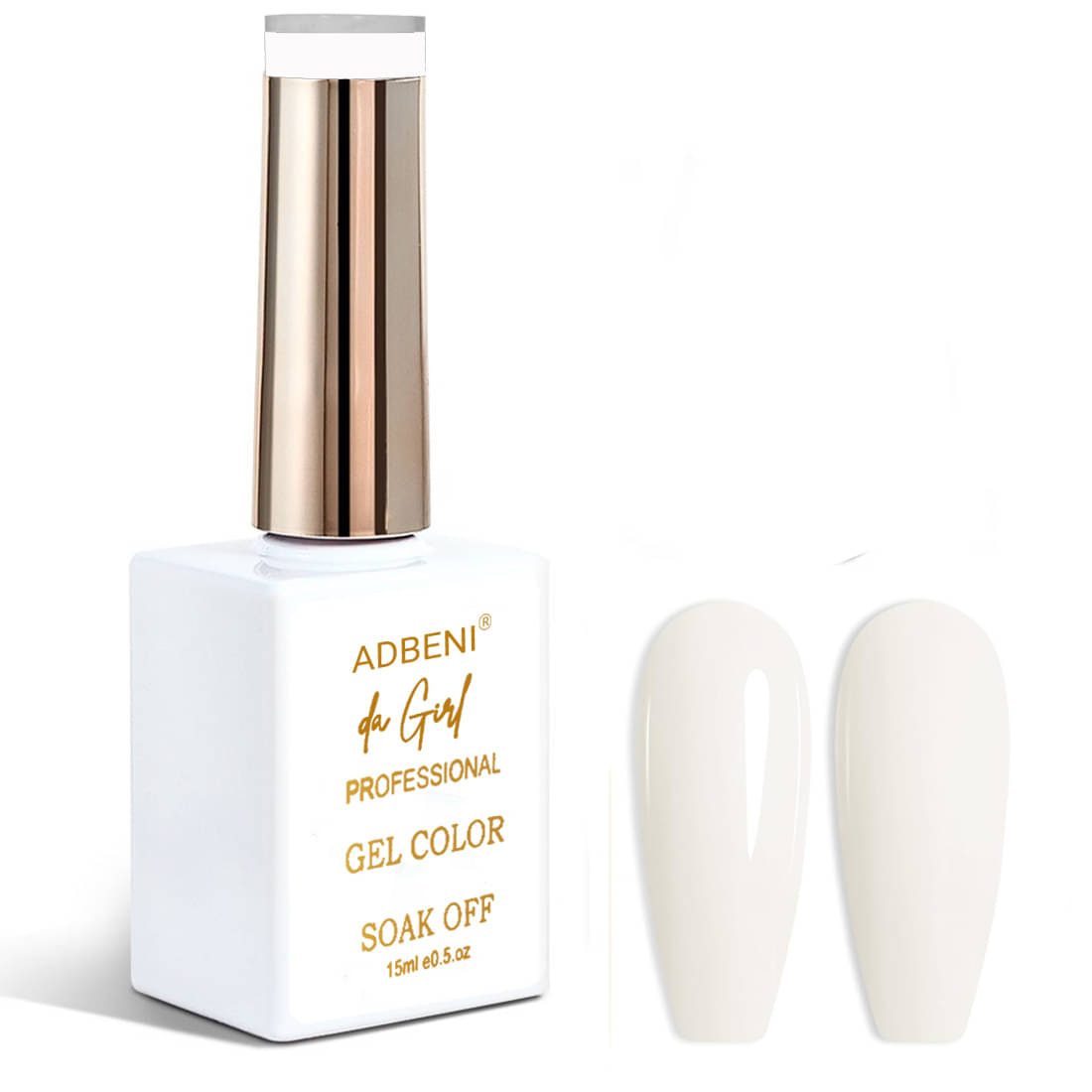    			Adbeni White Matte Nail Polish 15 ( Pack of 1 )