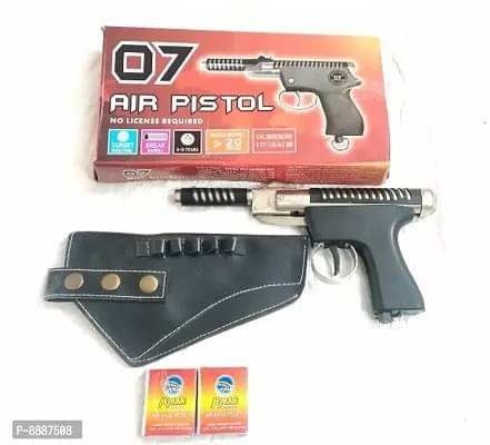     			Air Action Toy Gun Pistol With Cover & 200 Pellets for Shooting Practice