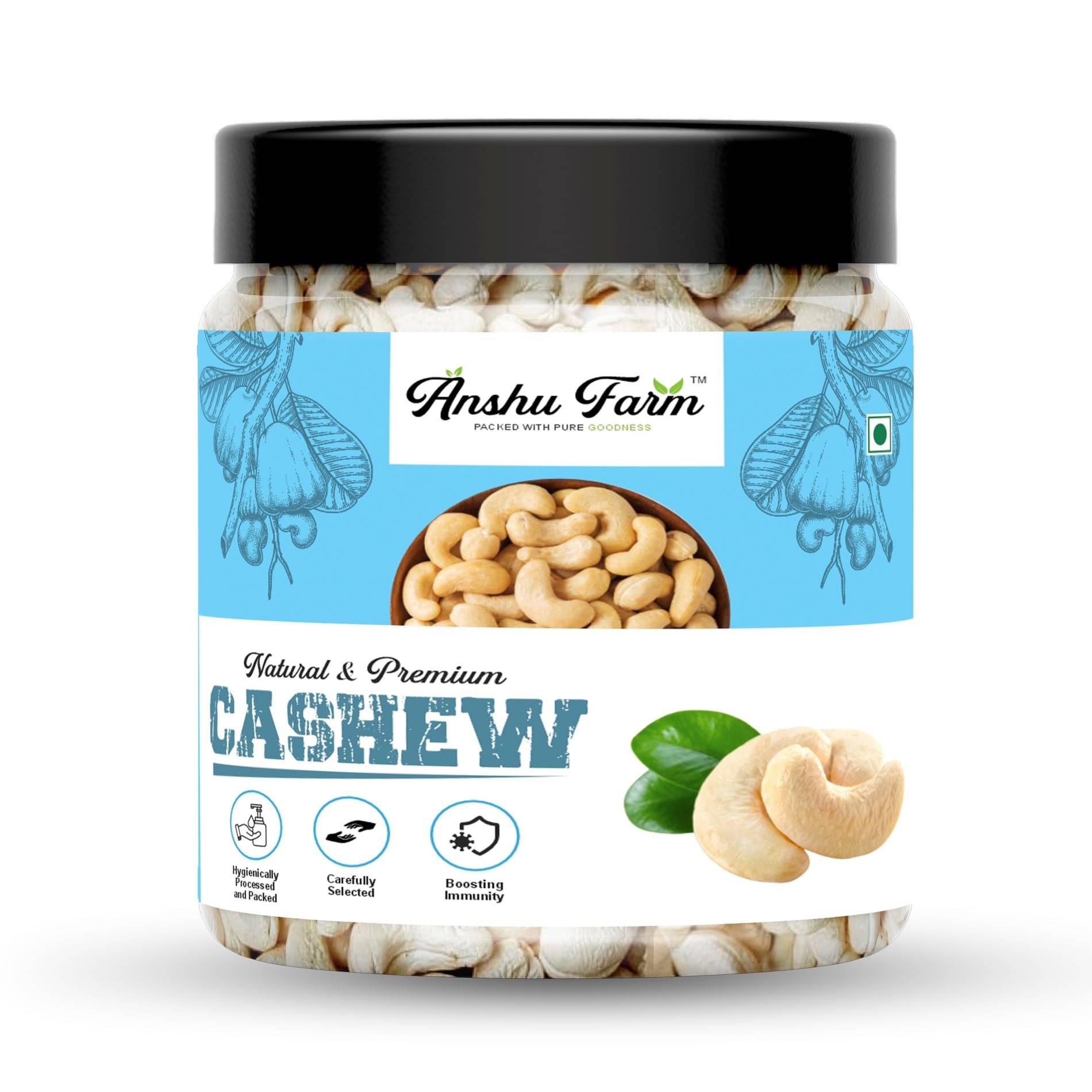     			Anshu Farms Cashew nut (Kaju) 250G