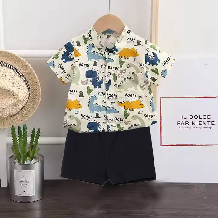 DANGAR Pack of 1 Unisex Cotton Blend Shirt & Shorts Set ( Multicolor ) DANGAR Pack of 1 Unisex Cotton Blend Shirt & Shorts Set ( Multicolor )