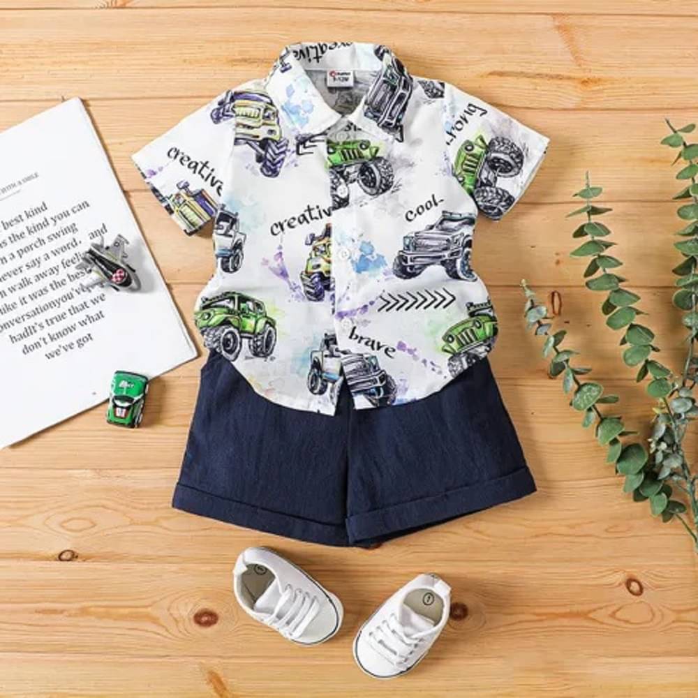 DANGAR Pack of 1 Unisex Cotton Blend Shirt & Shorts Set ( White ) DANGAR Pack of 1 Unisex Cotton Blend Shirt & Shorts Set ( White )