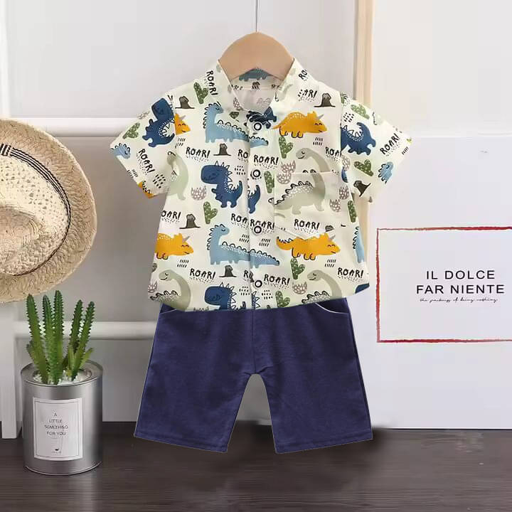 DANGAR Pack of 1 Unisex Cotton Blend Shirt & Shorts Set ( Multicolor ) DANGAR Pack of 1 Unisex Cotton Blend Shirt & Shorts Set ( Multicolor )
