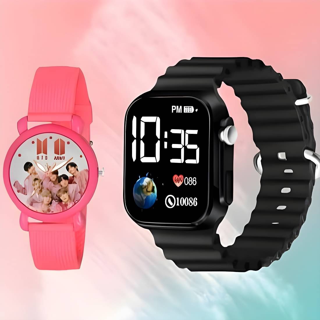     			DECLASSE Multicolor Dial Analog-Digital Girls Watch ( Pack Of 2 )