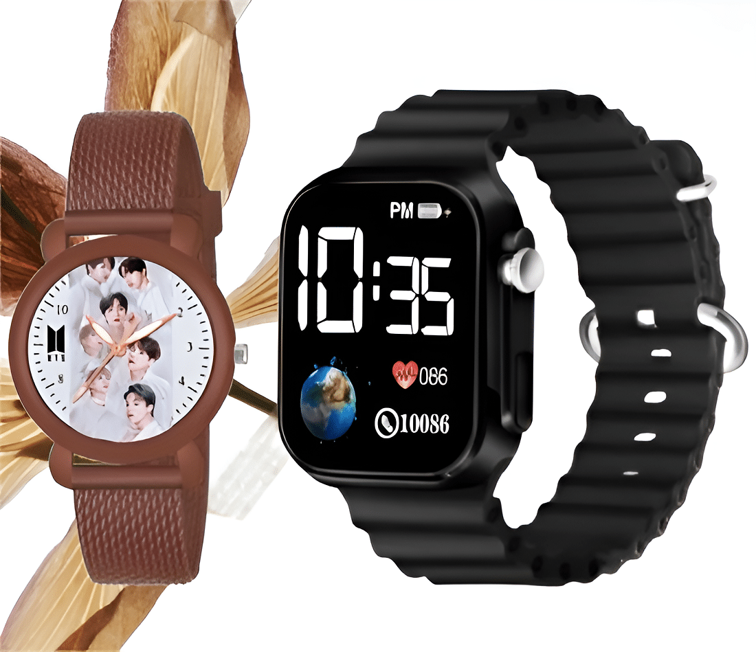     			DECLASSE Multicolor Dial Analog-Digital Boys Watch ( Pack Of 2 )