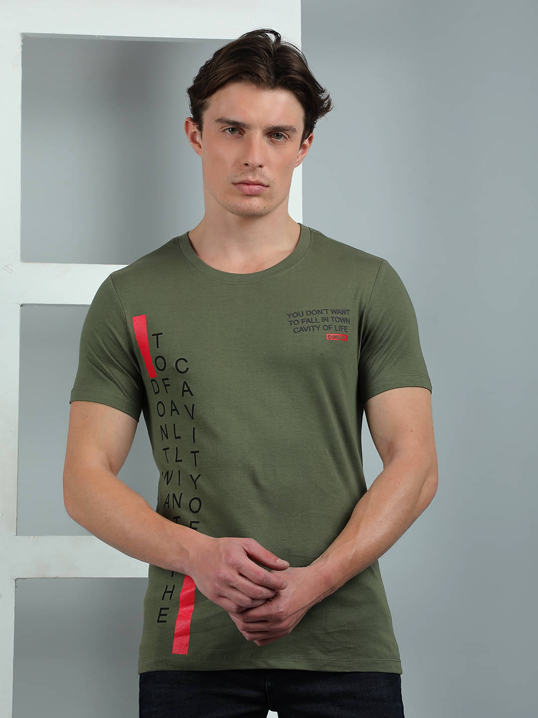 Dollar Cotton Regular Fit Printed Half Sleeves Men's Round T-Shirt - Green ( Pack of 1 ) Dollar Cotton Regular Fit Printed Half Sleeves Men's Round T-Shirt - Green ( Pack of 1 )