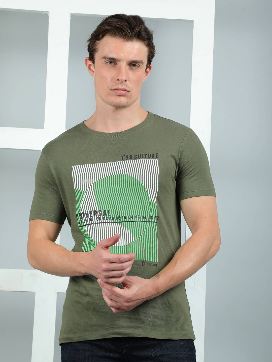 Dollar Cotton Regular Fit Printed Half Sleeves Men's Round T-Shirt - Green ( Pack of 1 ) Dollar Cotton Regular Fit Printed Half Sleeves Men's Round T-Shirt - Green ( Pack of 1 )