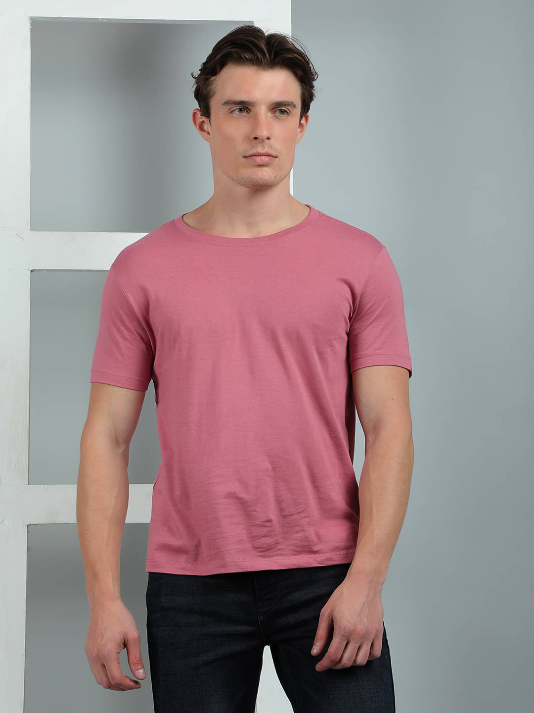 Dollar Cotton Regular Fit Solid Half Sleeves Men's Round T-Shirt - Dark Pink ( Pack of 1 ) Dollar Cotton Regular Fit Solid Half Sleeves Men's Round T-Shirt - Dark Pink ( Pack of 1 )