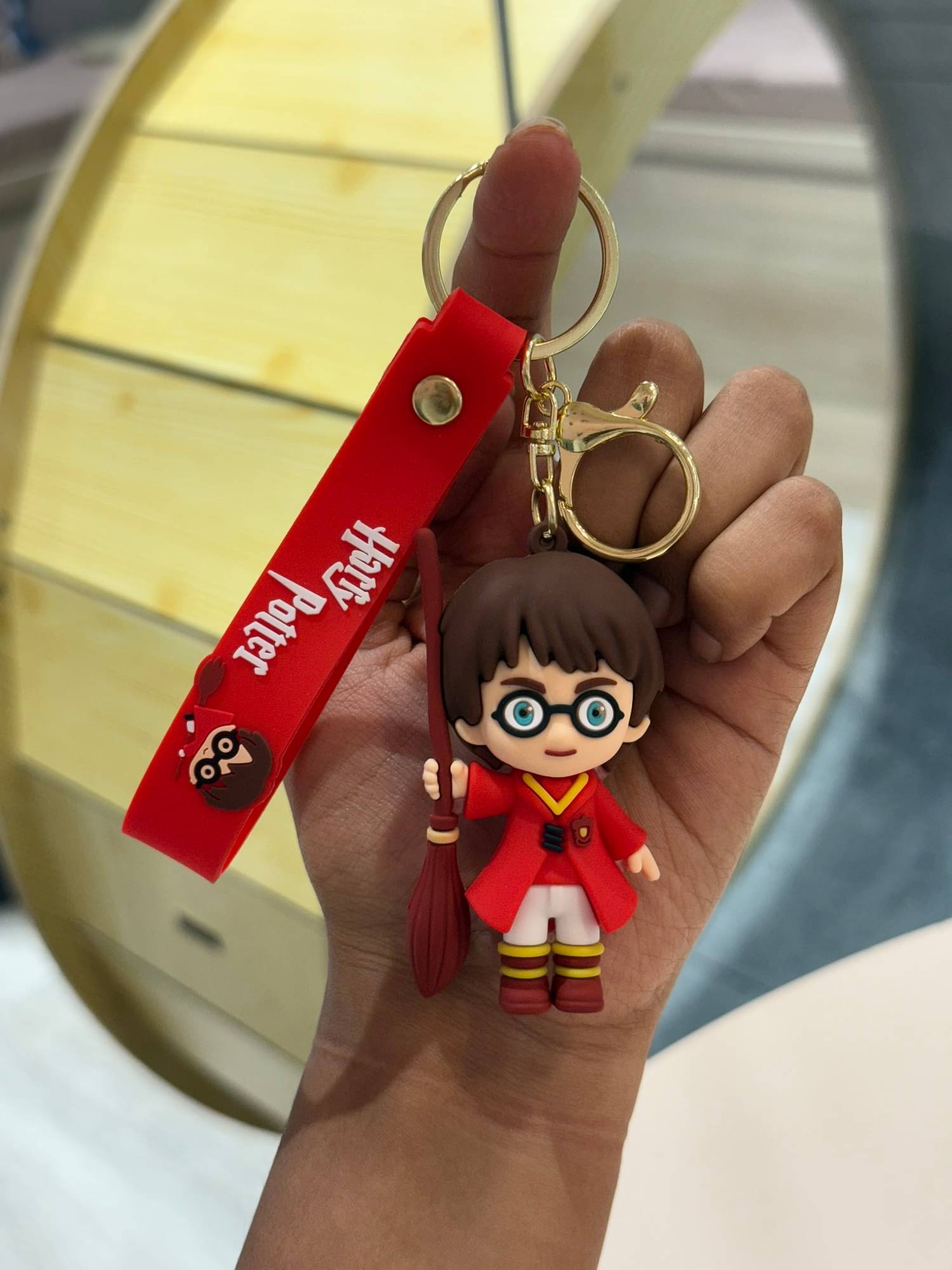     			Harry Potter Red Silicone Keychain for Kids Boys Girls | Cartoon Style Bag Charm | Perfect Gift for Potter Fans