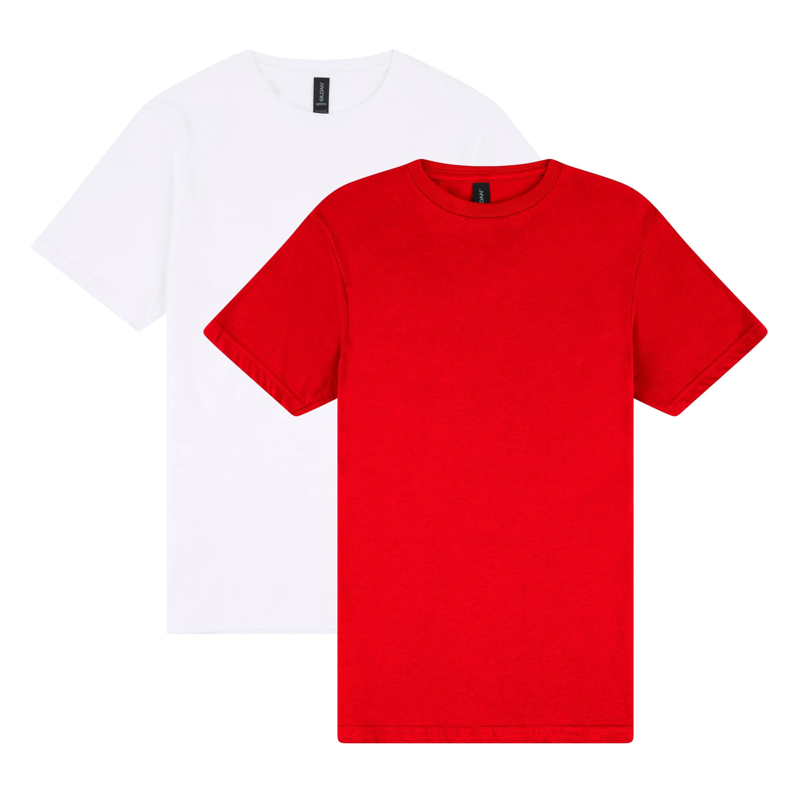     			Gildan Men Cotton Regular Fit Solid T-Shirt ( White )