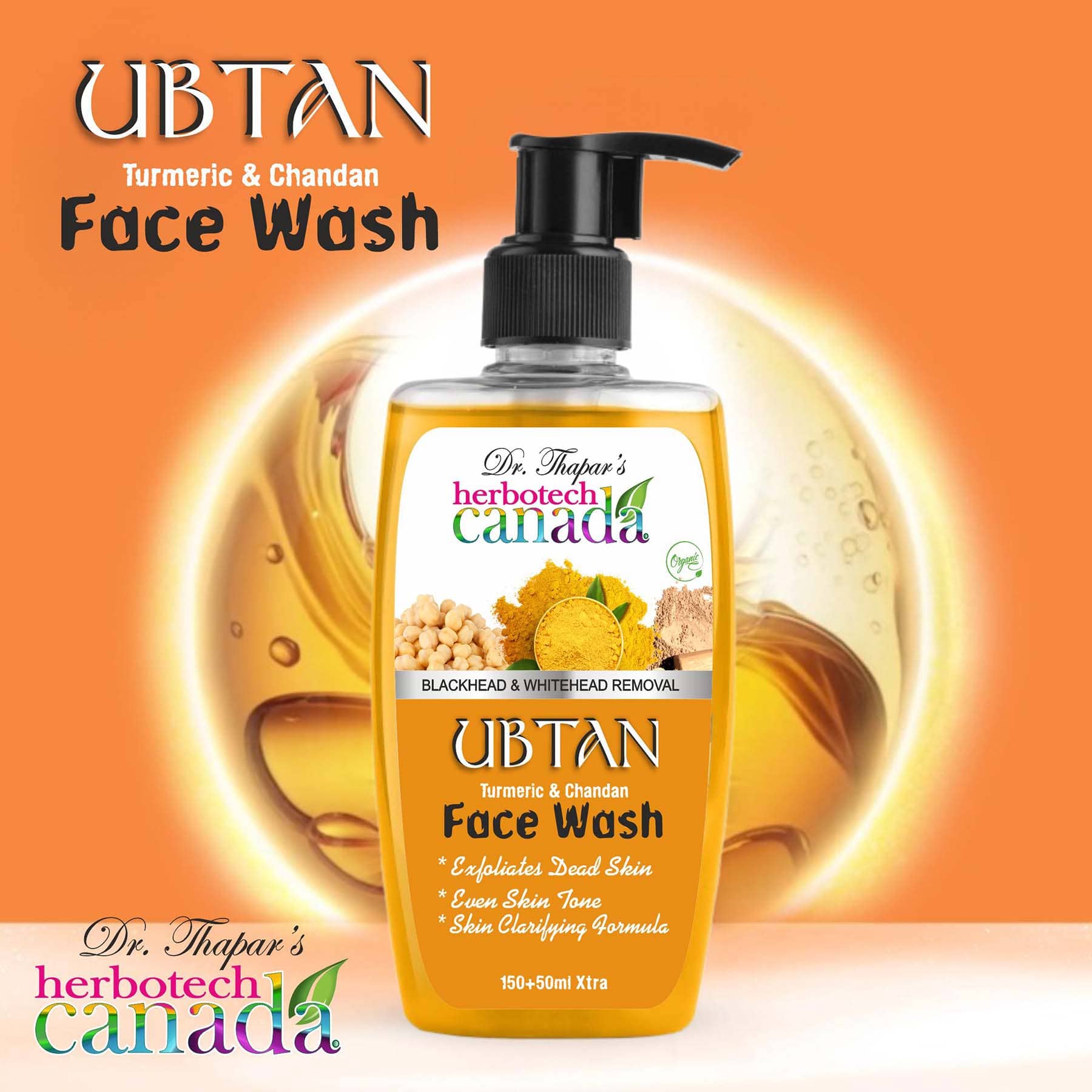 HERBOTECH CANADA - Tan Removal Face Wash For All Skin Type ( Pack of 1 )