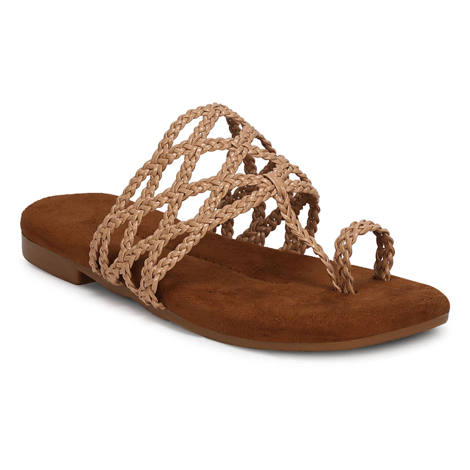     			Ishransh Beige Women's Flats