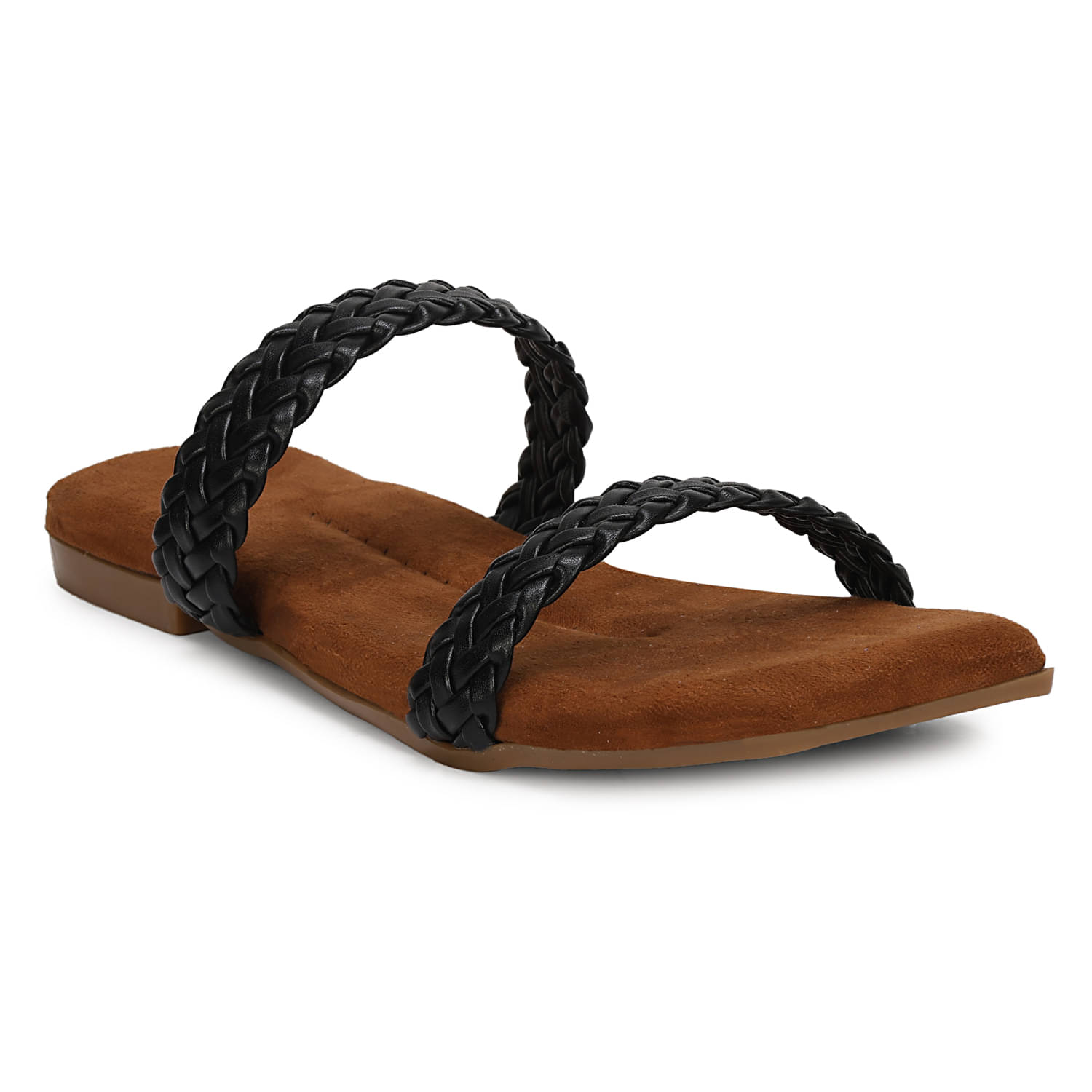     			Ishransh Black Women's Flats