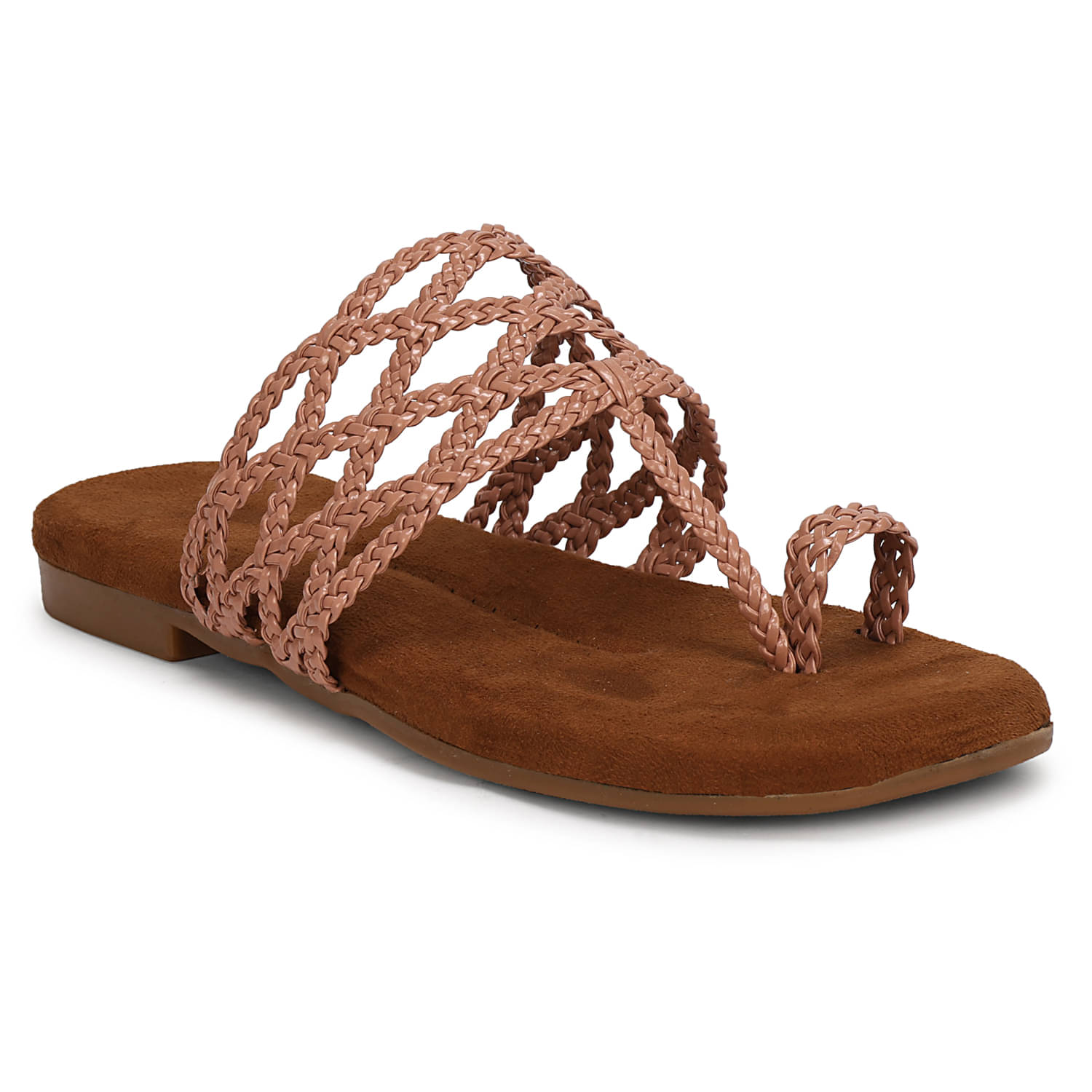     			Ishransh Peach Women's Flats