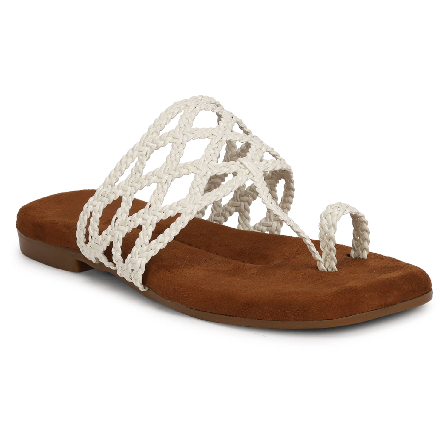 Ishransh White Women's Flats