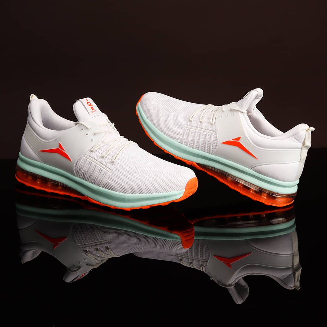 JQR RTGS PLUS White Men's Sports Running Shoes JQR RTGS PLUS White Men's Sports Running Shoes