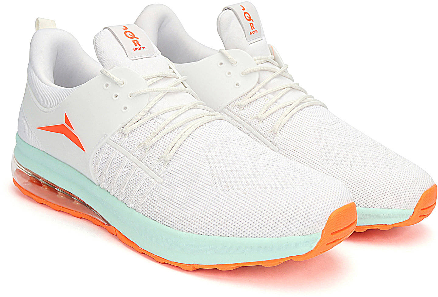 JQR RTGS PLUS White Men's Sports Running Shoes JQR RTGS PLUS White Men's Sports Running Shoes