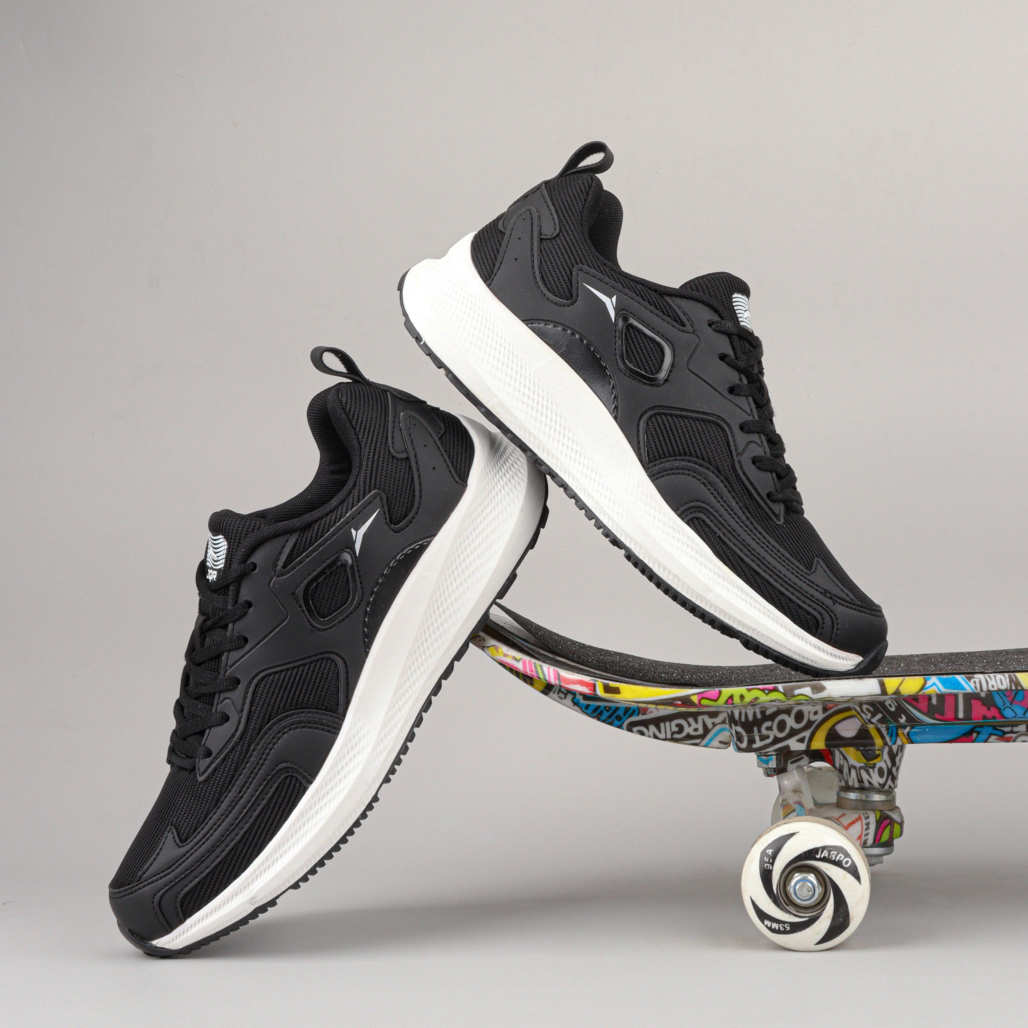 JQR TRUST PLUS-2 Black Men's Sports Running Shoes JQR TRUST PLUS-2 Black Men's Sports Running Shoes