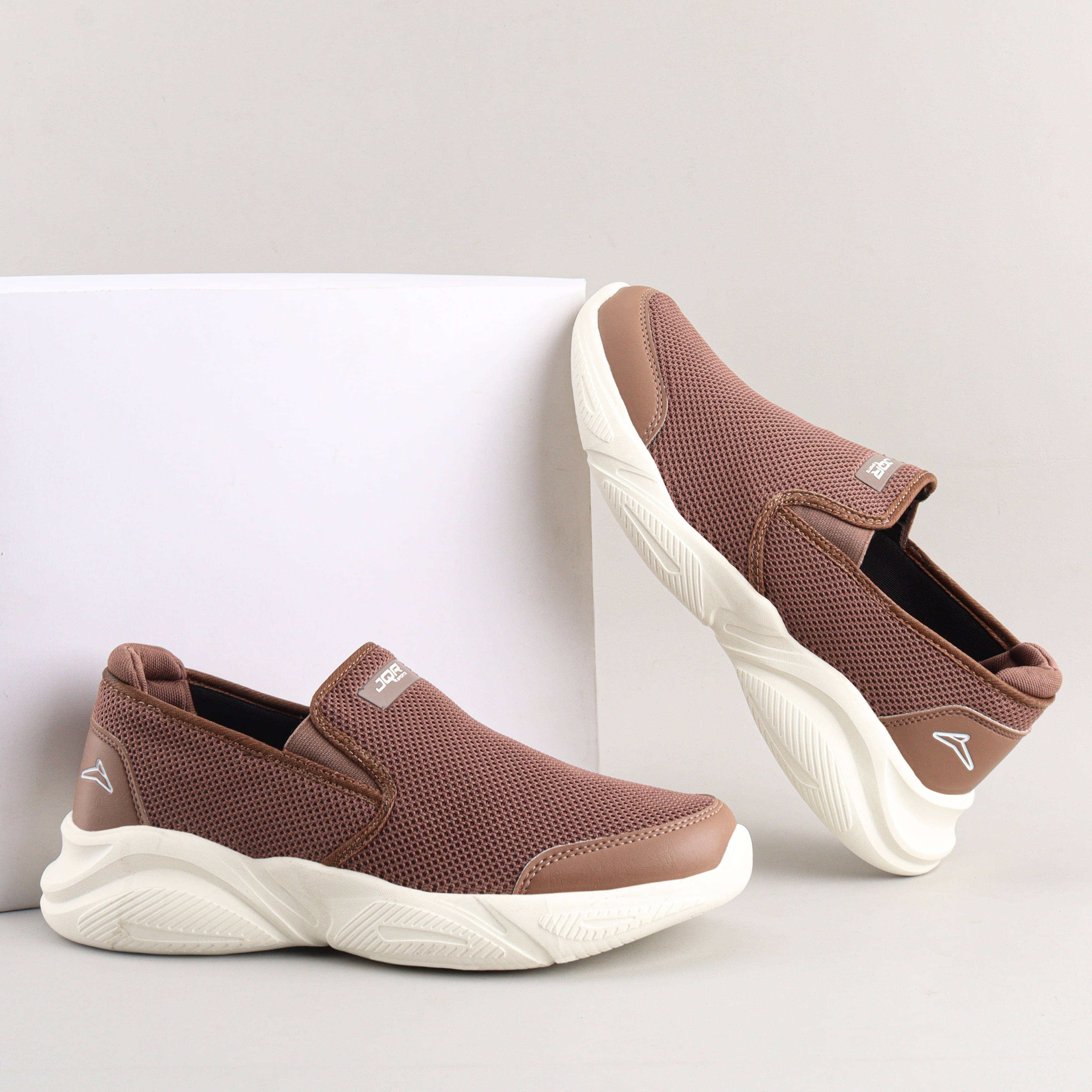     			JQR ZAPATOS-08 Brown Men's Sports Running Shoes