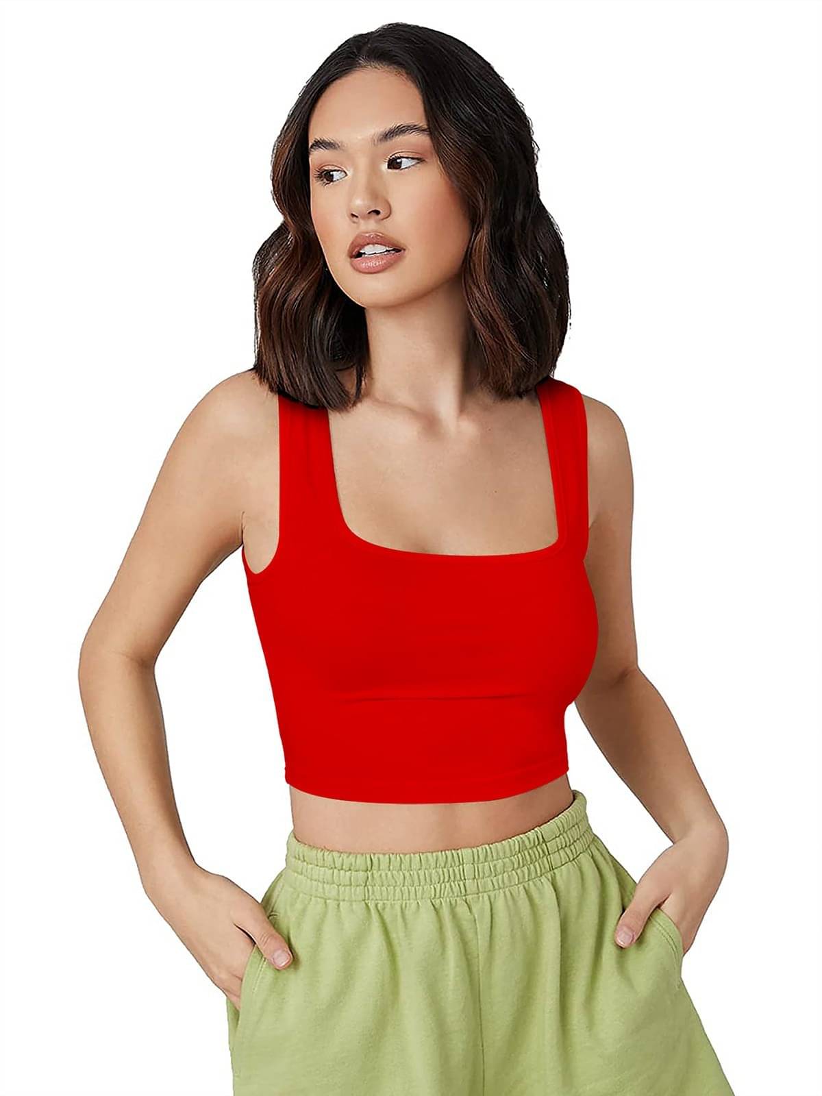     			LONDON BELLY Red Polyester Women's Tank Top ( Pack of 1 )