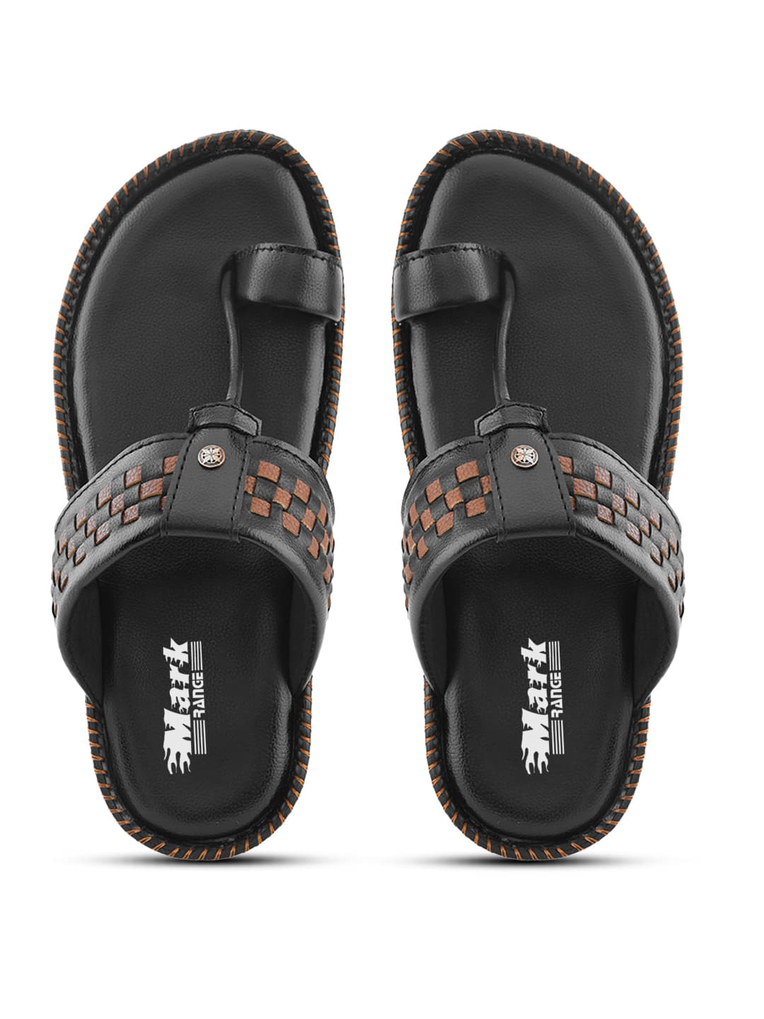     			MARKRANGE Black Men's Thong Flip Flop