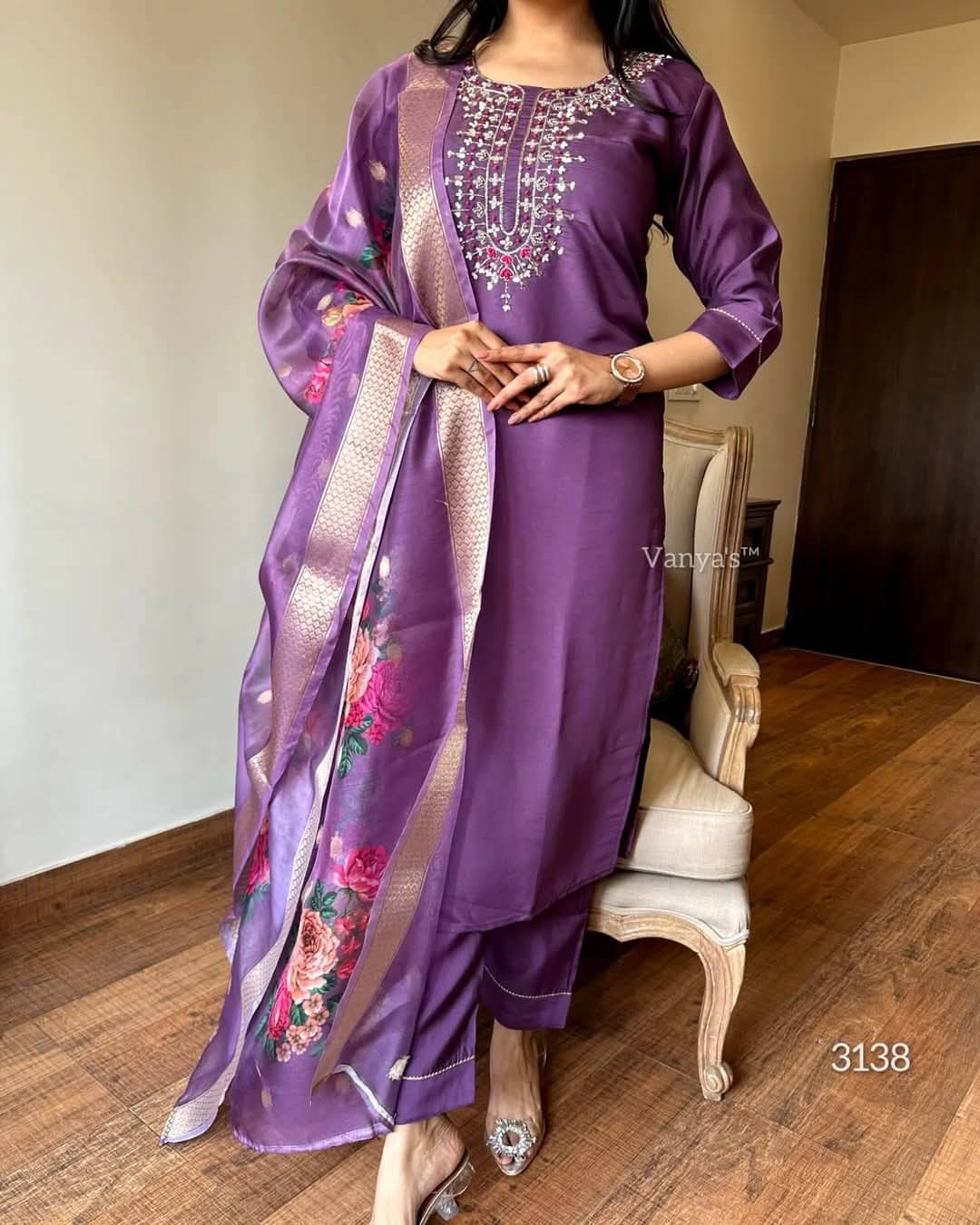Mahek Fashion Chanderi Embroidered Kurti With Pants Women's Stitched Salwar Suit - Wine ( Pack of 1 ) Mahek Fashion Chanderi Embroidered Kurti With Pants Women's Stitched Salwar Suit - Wine ( Pack of 1 )