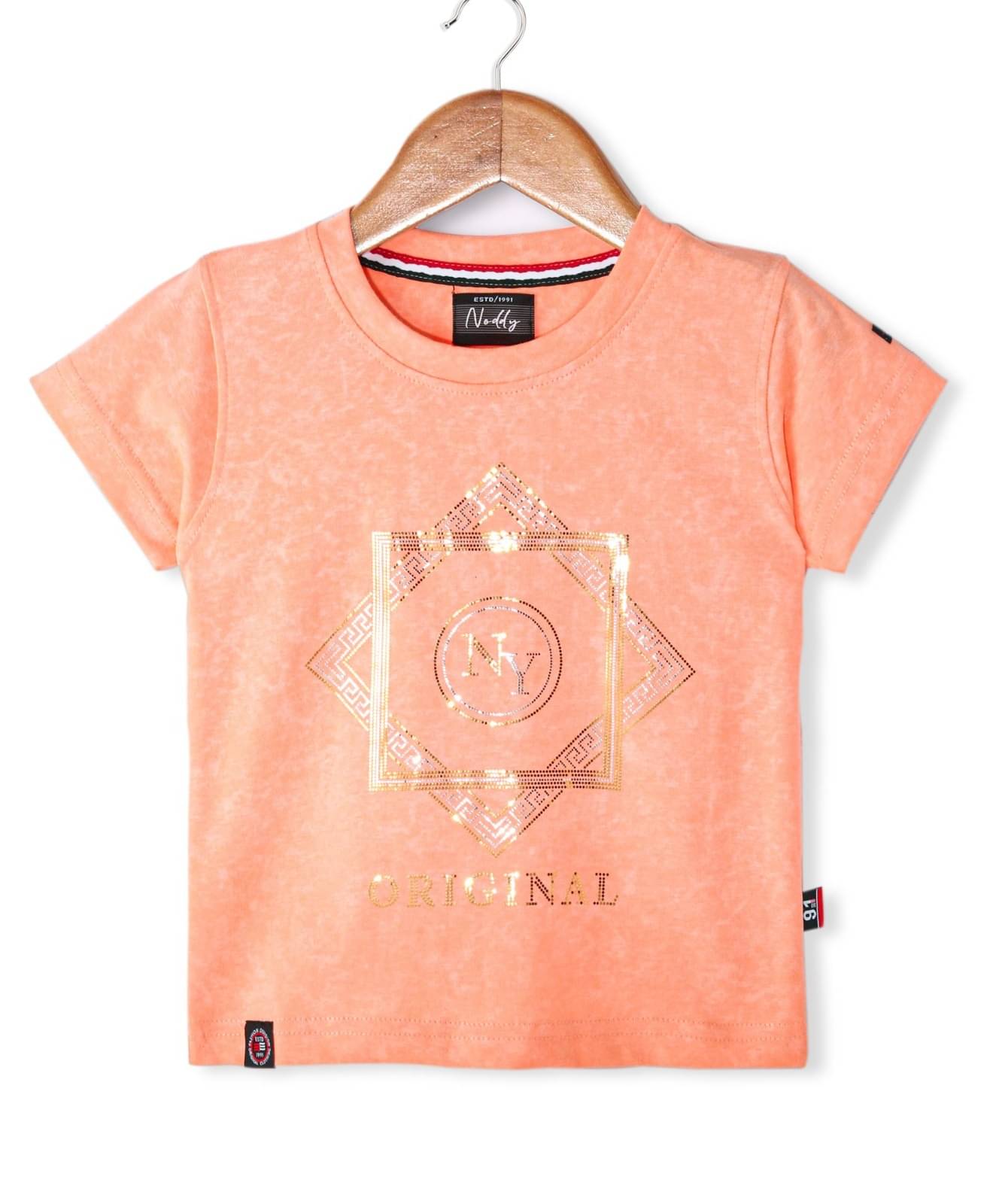     			Noddy Pack of 1 Boys Cotton Blend T-Shirt ( Orange )