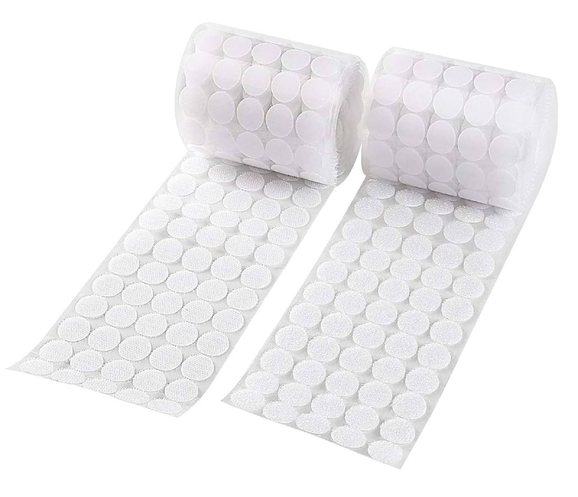    			PRANSUNITA Polyster 100 Set Self Adhesive Coins Hook & Loop Dots Fasteners Tapes ( Pack of 2 )
