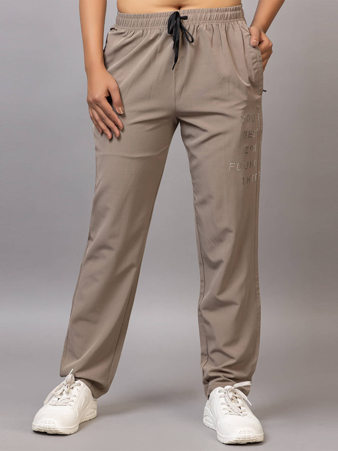     			PROBASIC Beige Cotton Blend Women's Nightwear Pyjama ( Pack of 1 )